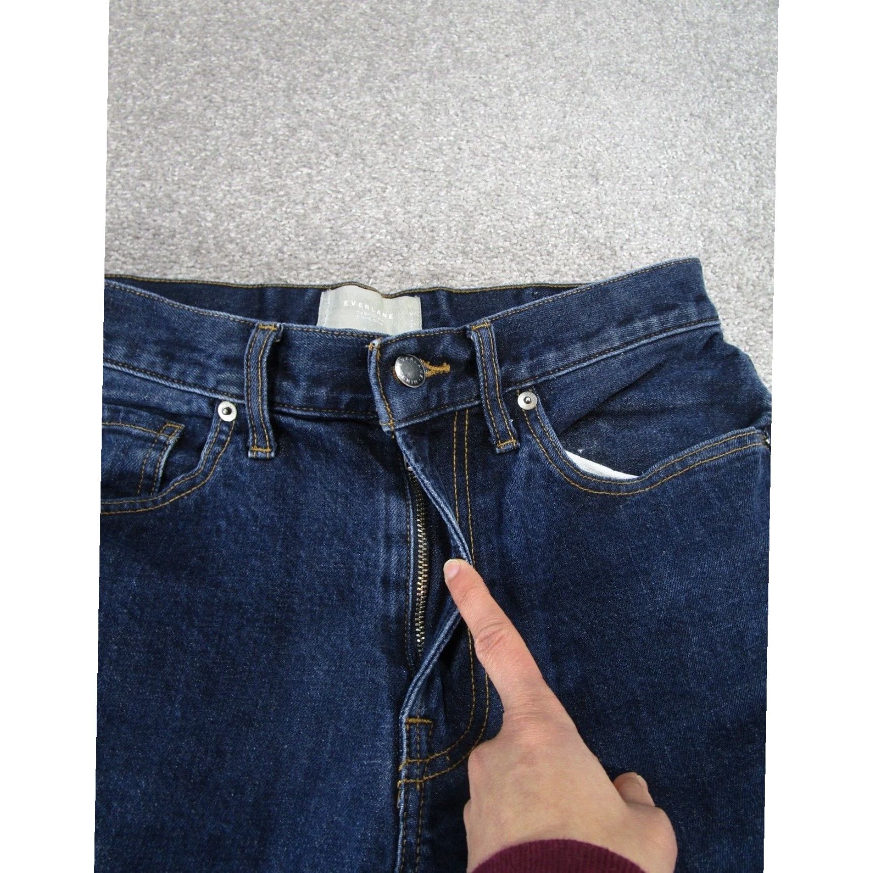 Everlane Everlane Mens Slim Fit Dark Wash Denim Jeans 30X33 Size US 30 / EU 46 - 4 Thumbnail