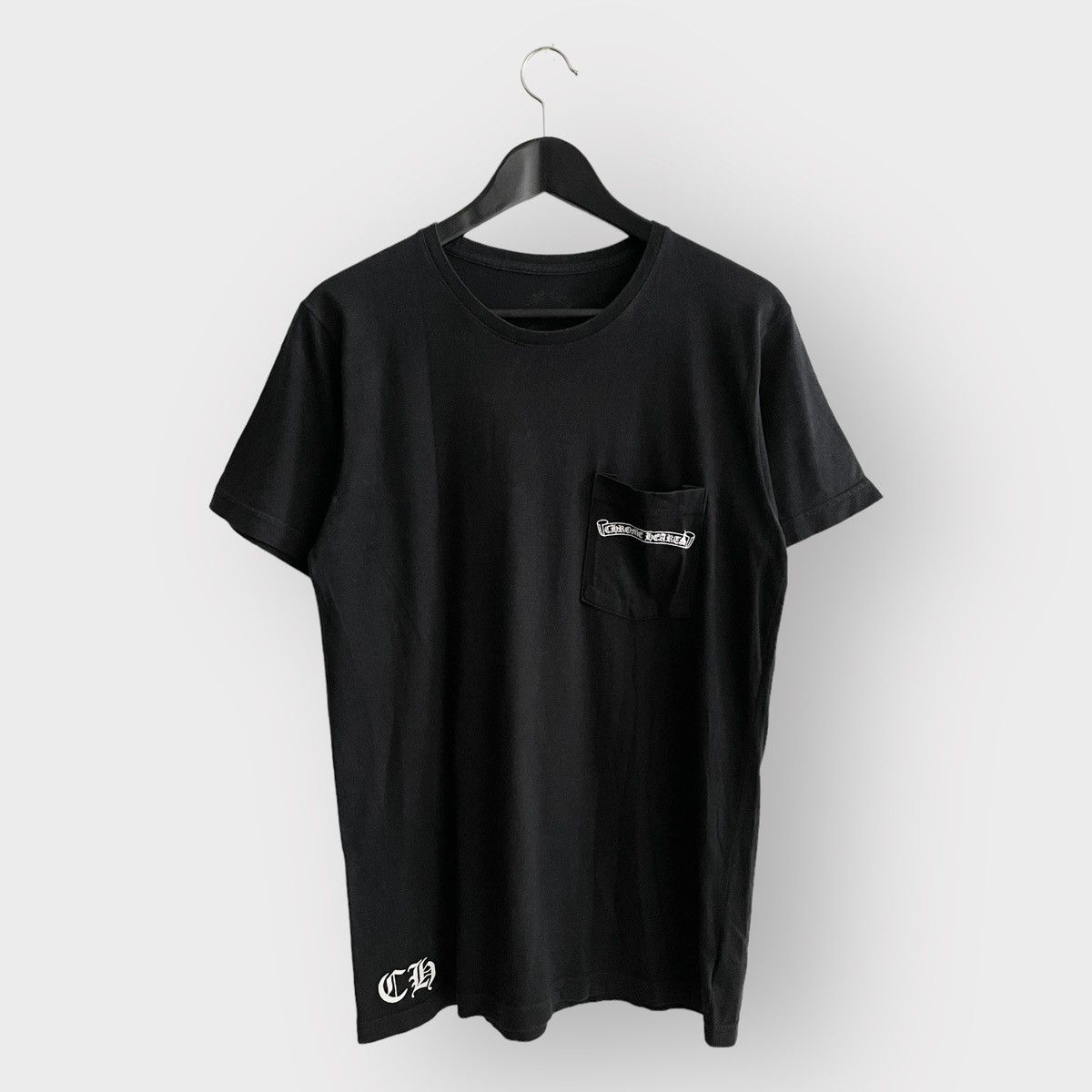 Chrome Hearts STEAL! 2010s Chrome Hearts Half Heart Crosses Pocket Tee Size US M / EU 48-50 / 2 - 1 Thumbnail