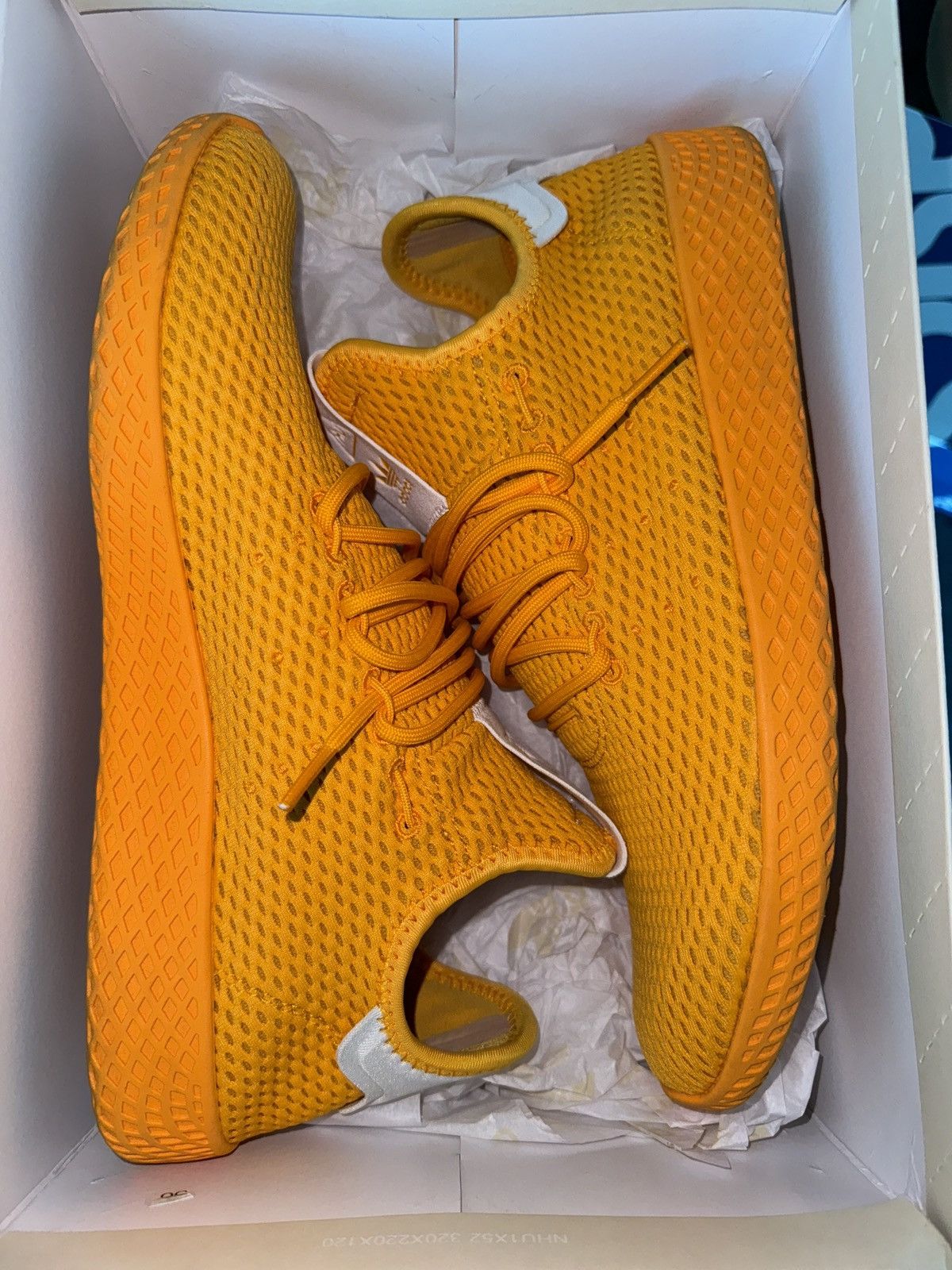 image of Adidas Hu Shoes in Yellow Gold, Men's (Size 10)