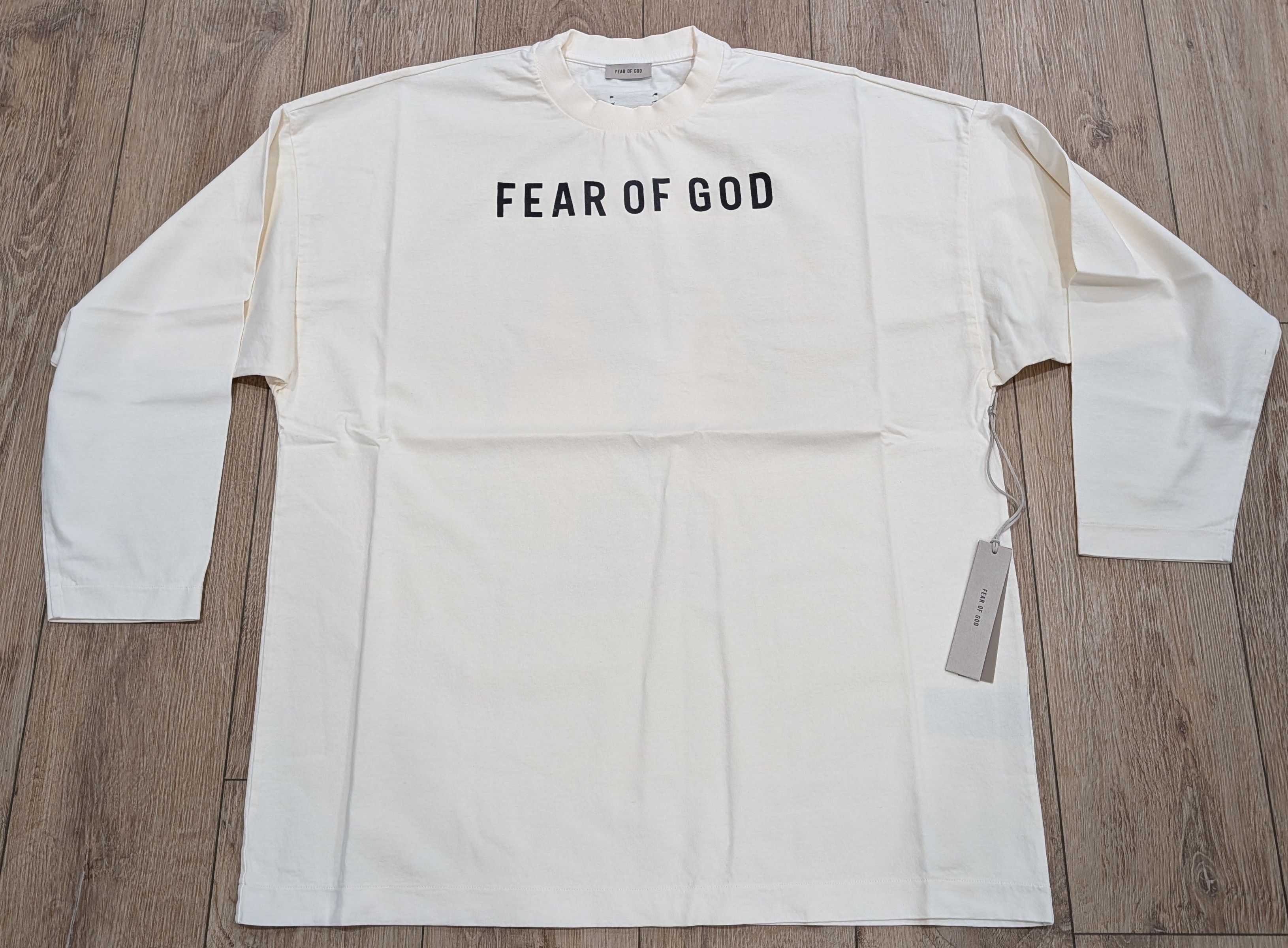 Fear of God FEAR OF GOD Logo Thunderbird LS T-Shirt Cream Large Size US L / EU 52-54 / 3 - 1 Thumbnail