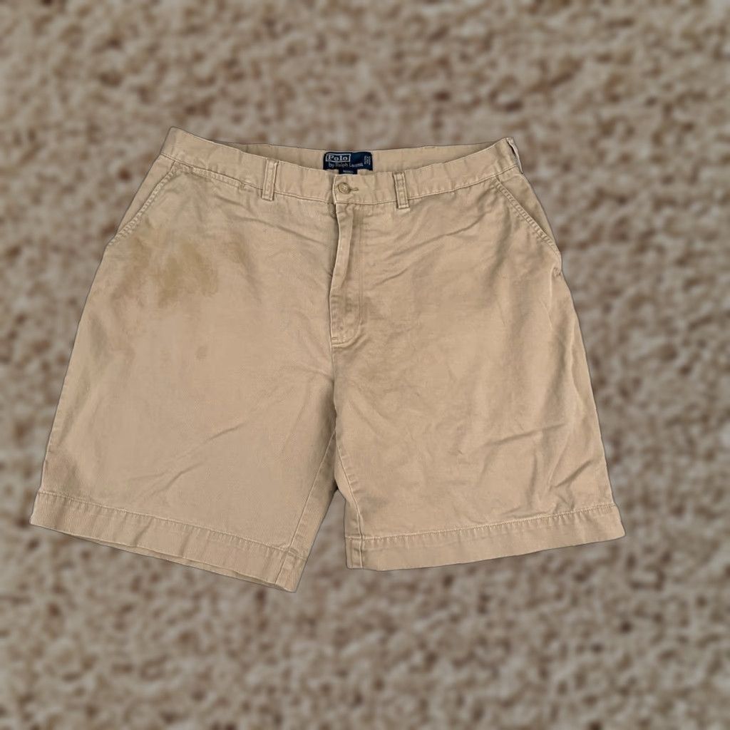 Polo Ralph Lauren Polo Ralph Lauren Shorts Men 38 Beige Classic Chino Zip Fly Prospect Cotton 9" Size US M / EU 48-50 / 2 - 1 Thumbnail