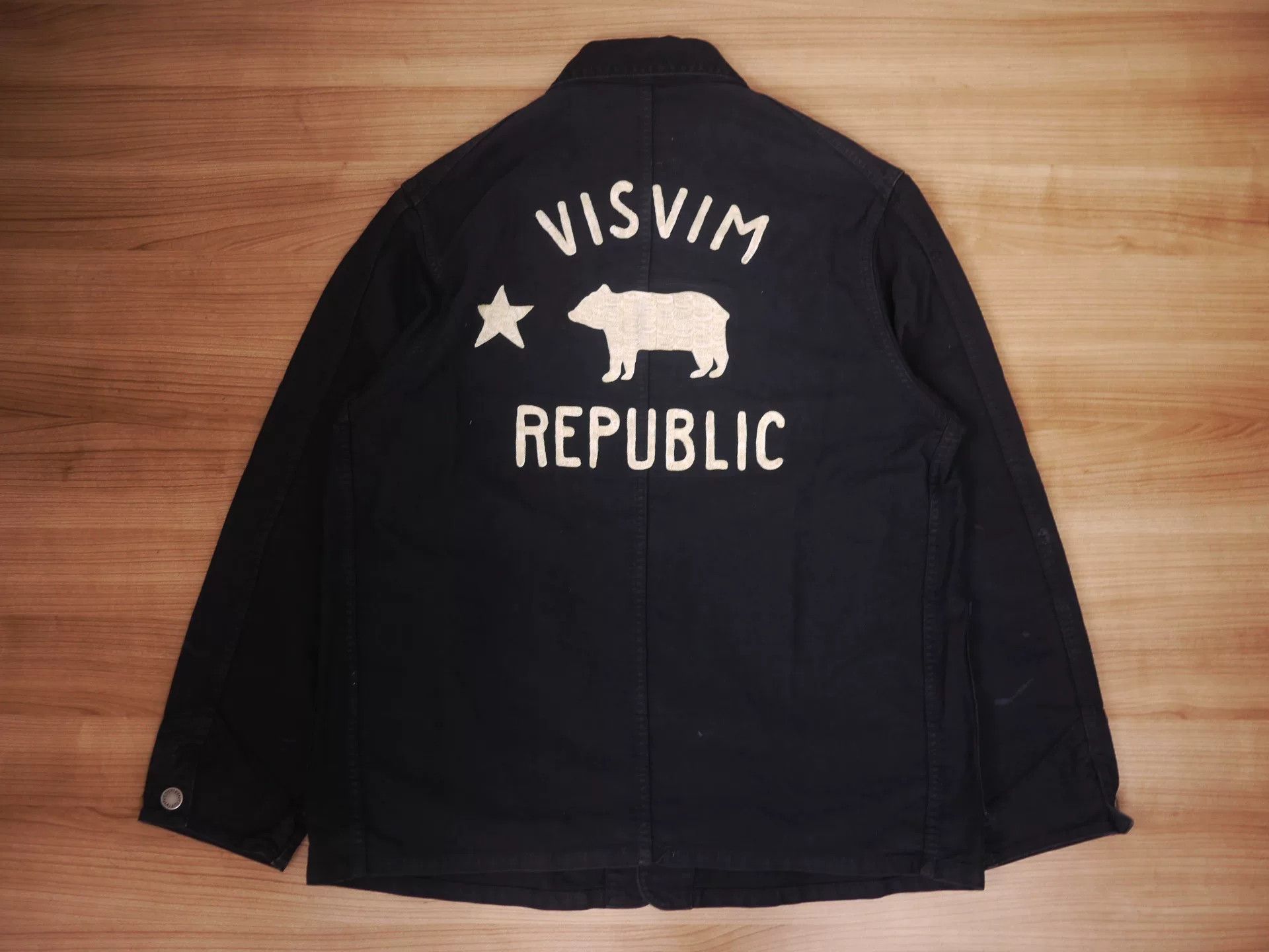 VISVIM Black Coverall Jacket