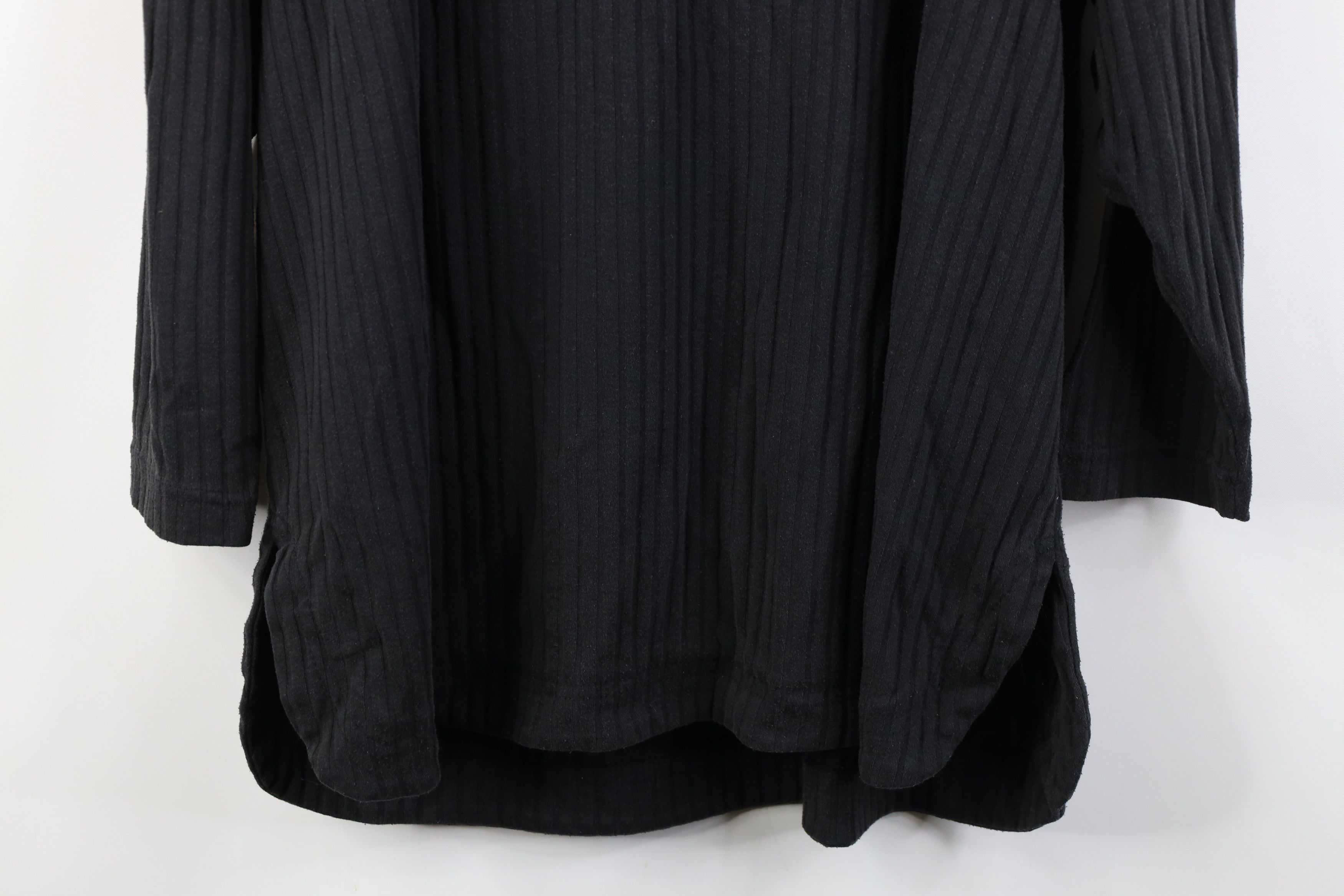 Vintage Vintage 90s Streetwear Ribbed Henley Tunic T-Shirt Black Size 3XL / US 20-22 - 13 Thumbnail