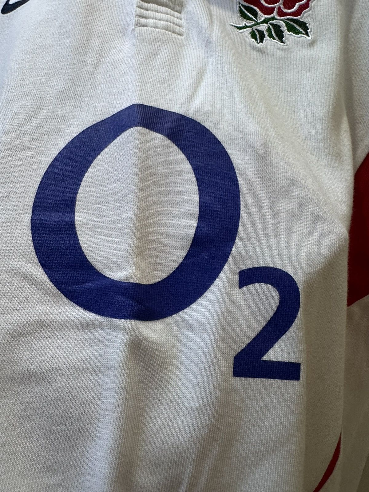 Nike × Vintage Nike 2003/2004 England O2 Longsleeve Polo Jersey T Shirt Tee Size US L / EU 52-54 / 3 - 5 Thumbnail