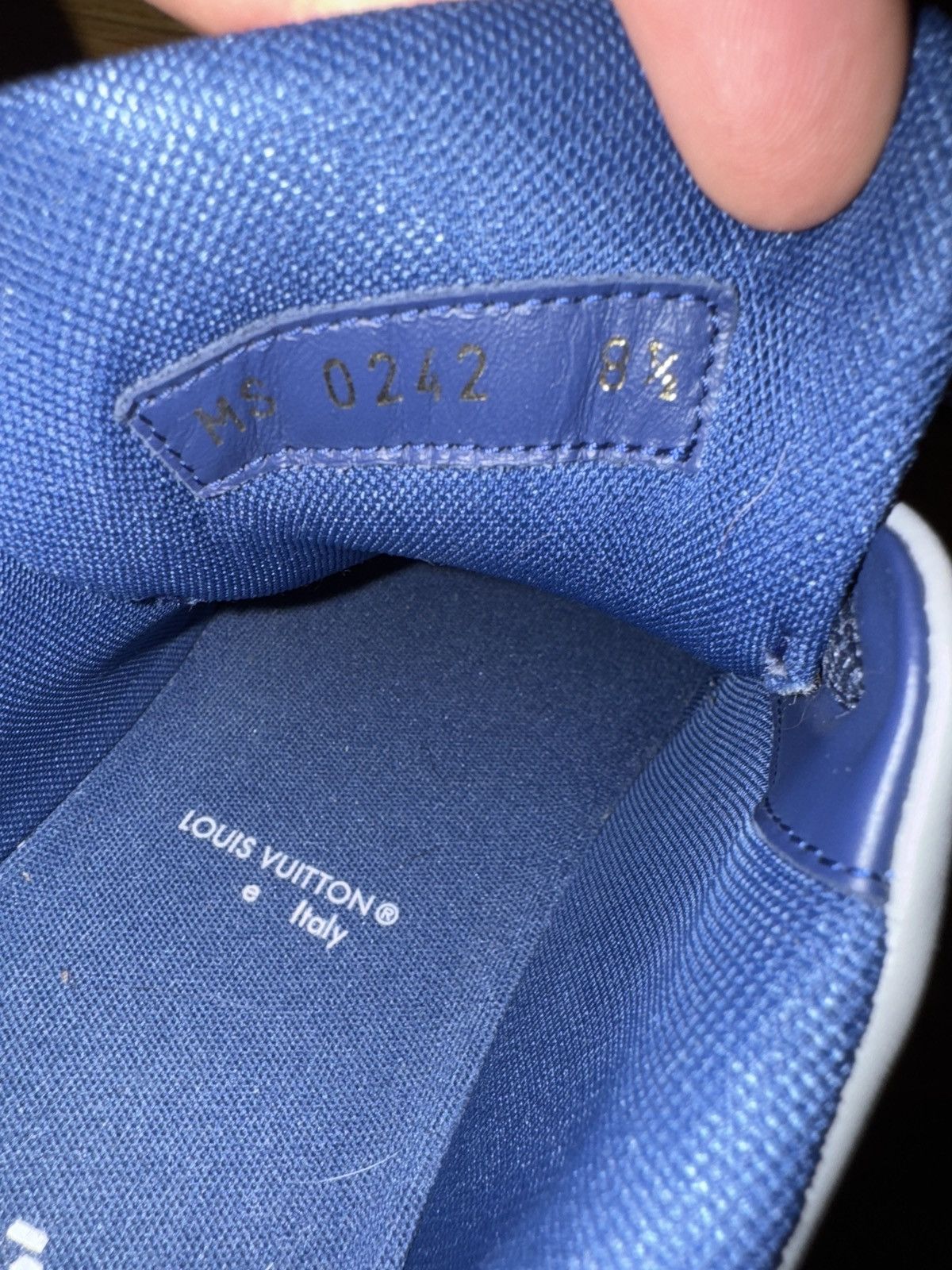 Louis Vuitton Louis Vuitton blue and gray #54 trainers Size US 8.5 / EU 41-42 - 5 Thumbnail