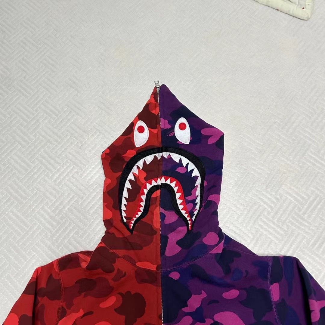 Bape LIMITED CAMO SHARK FULL ZIP HOODIE Size US L / EU 52-54 / 3 - 3 Thumbnail