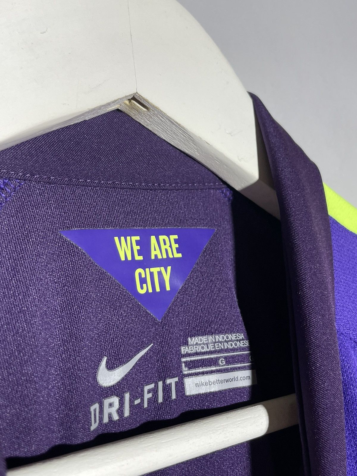 Nike Manchester City Nike 2014/15 Third Y2k Football Shirt Size US L / EU 52-54 / 3 - 12 Thumbnail