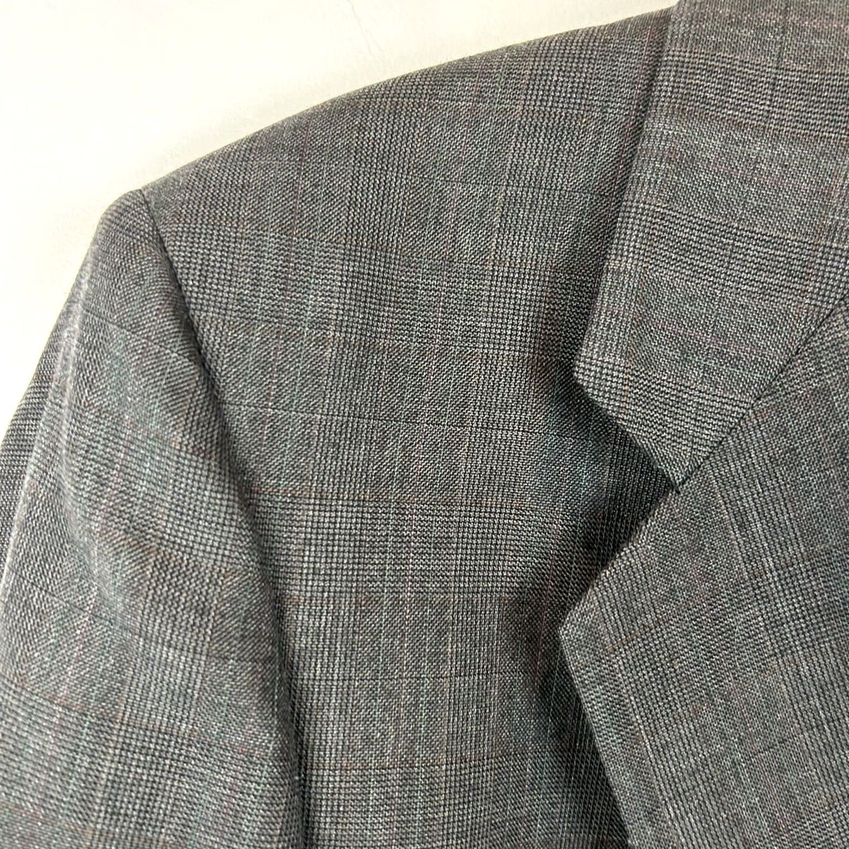 Hart Schaffner Marx Hart Schaffner Marx Sport Coat Blazer Mens 41 Gray Wool 2 Button Notch Lapel Regular Size 42R - 6 Thumbnail