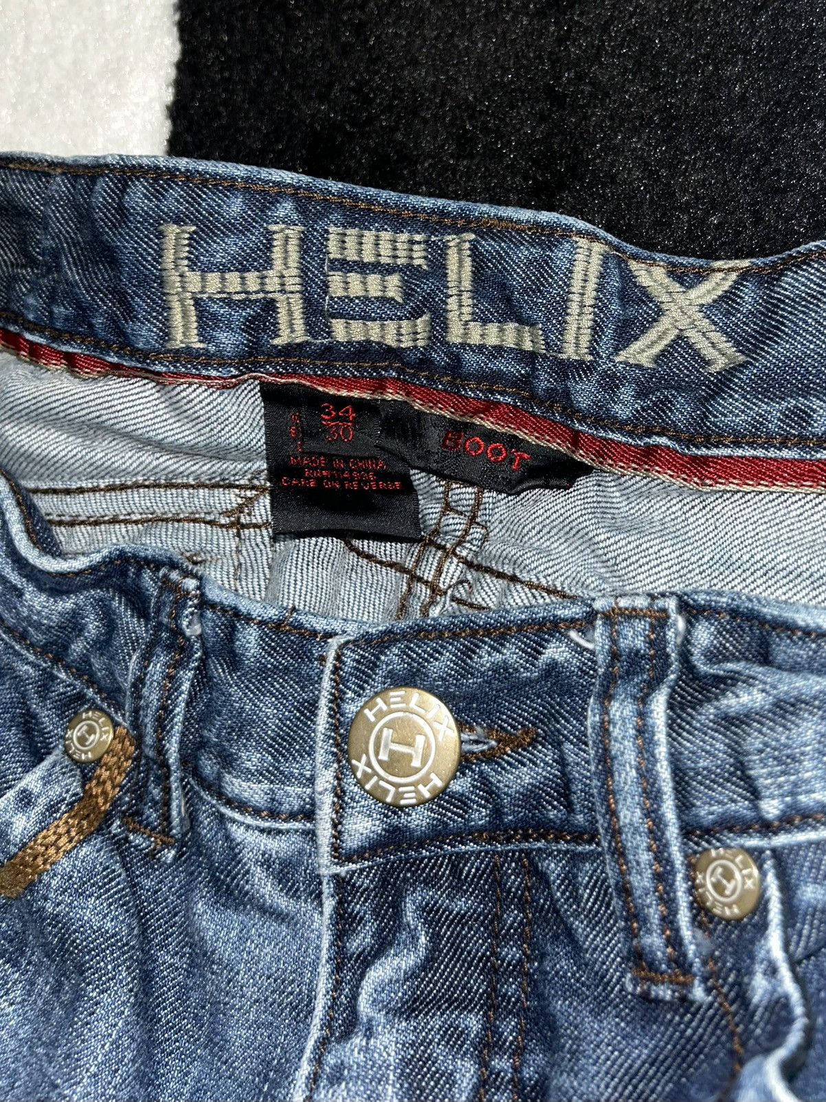 Helix HELIX Y2K Bootcut Jeans Size US 34 / EU 50 - 4 Thumbnail