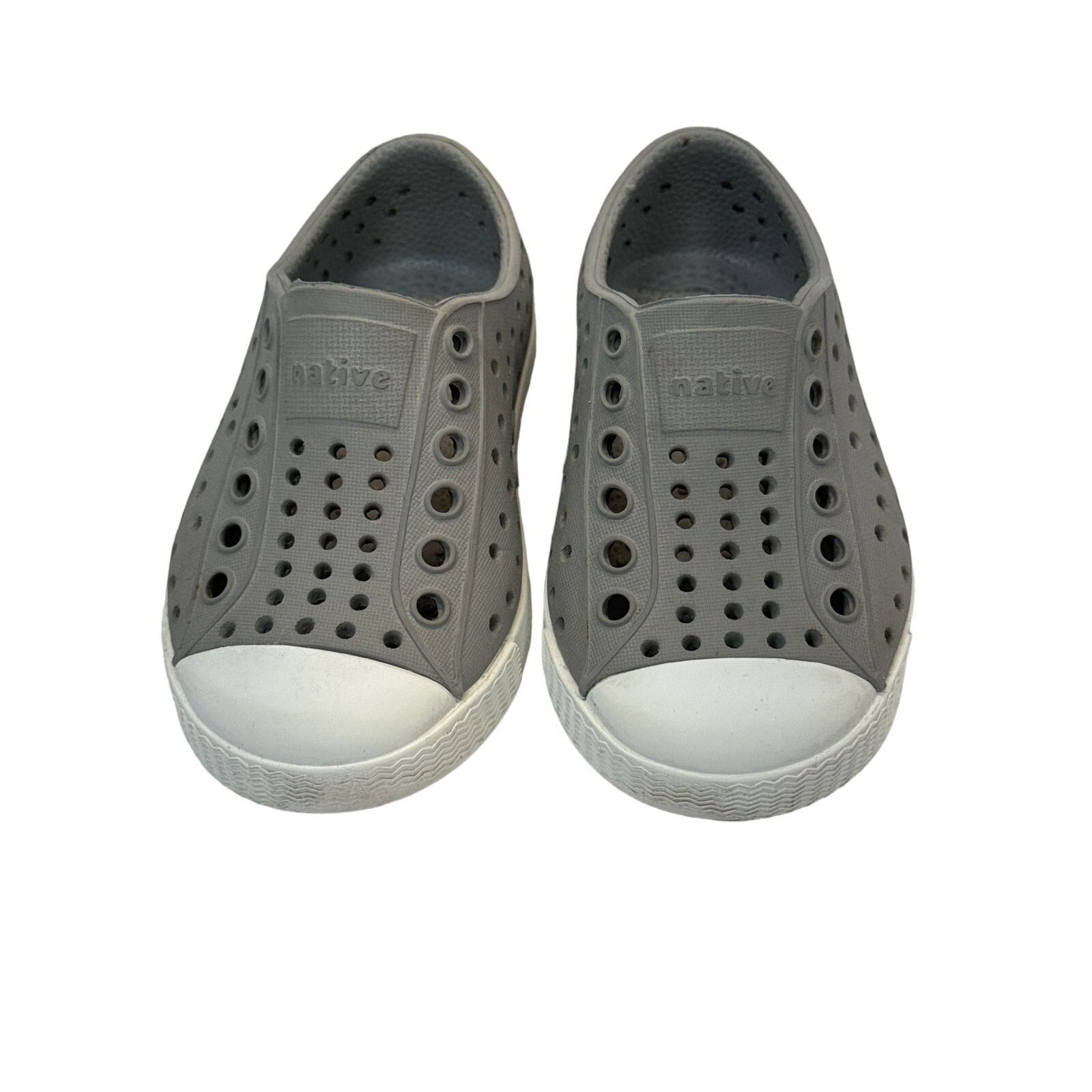 Native Native Gray Perforated Slip-On Sneakers Toddler Sz 5 Size US 5 / EU 37 - 3 Thumbnail