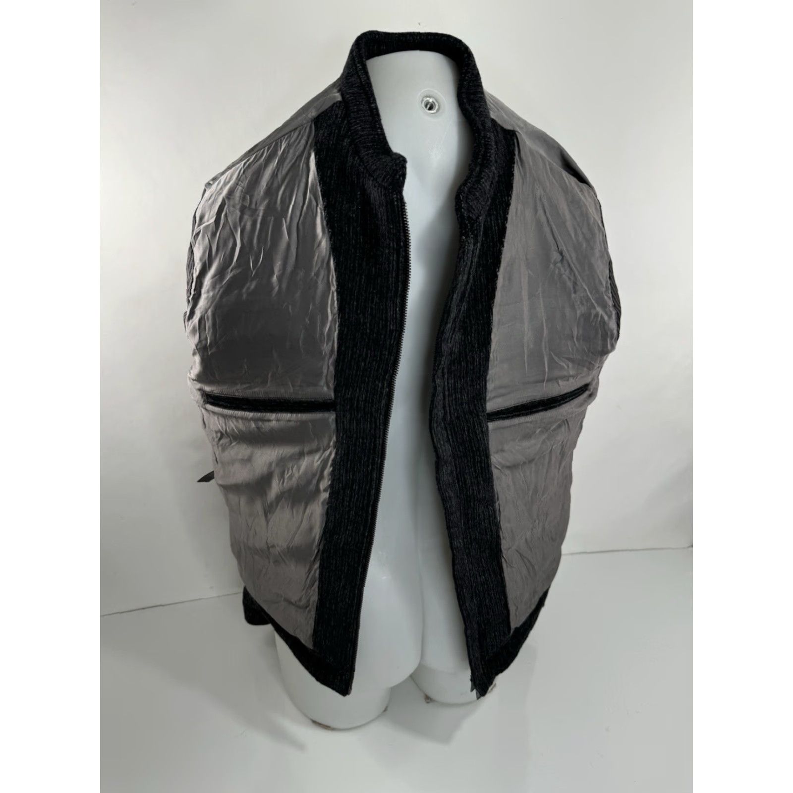 John Varvatos John Varvatos Jacket Wool Blend Zip Mens L Gray Bomber Size US L / EU 52-54 / 3 - 6 Thumbnail