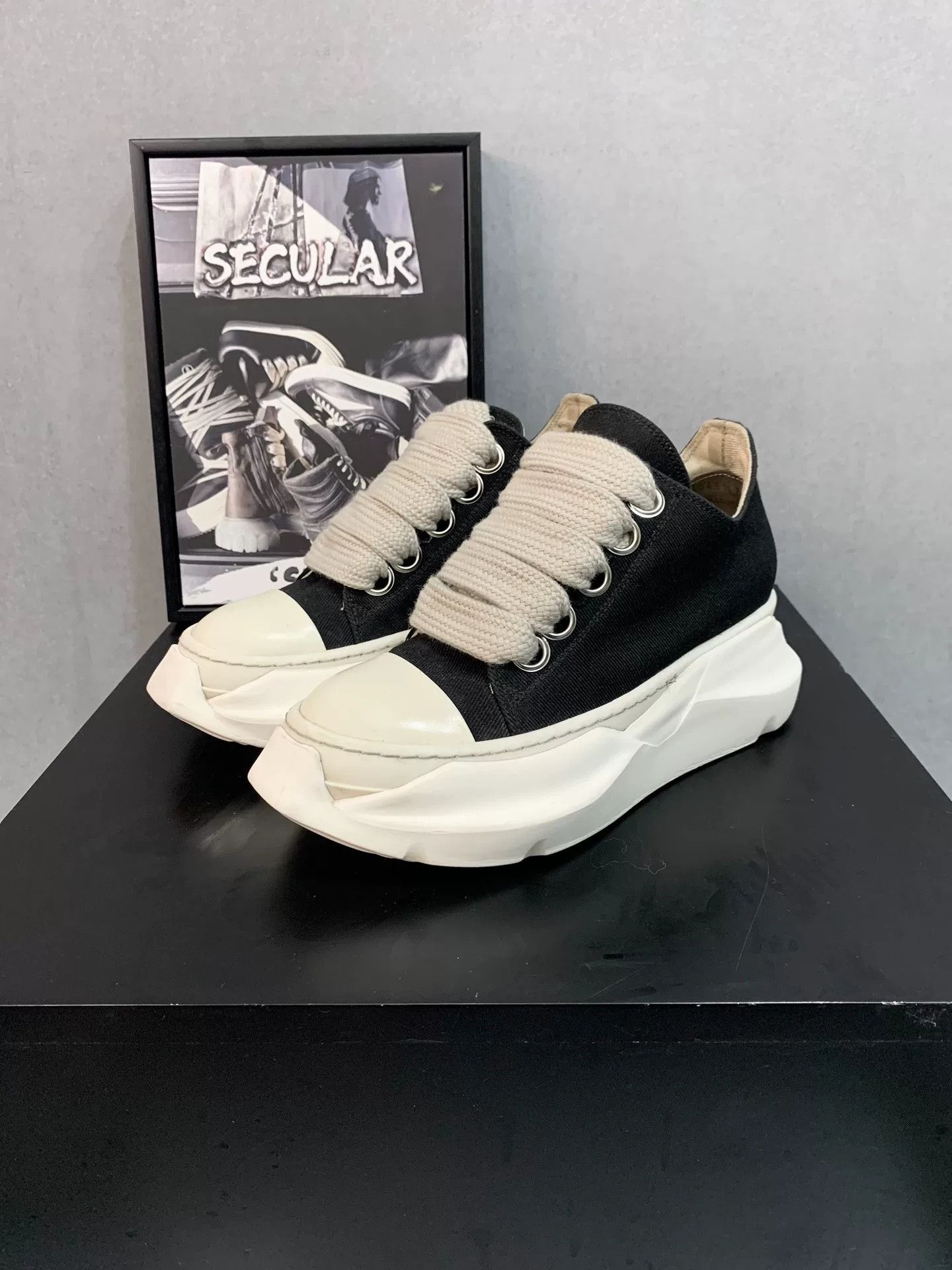 Rick Owens Rick Owens Thick Sole Canvas Shoes Size US 6 / IT 36 - 1 Thumbnail