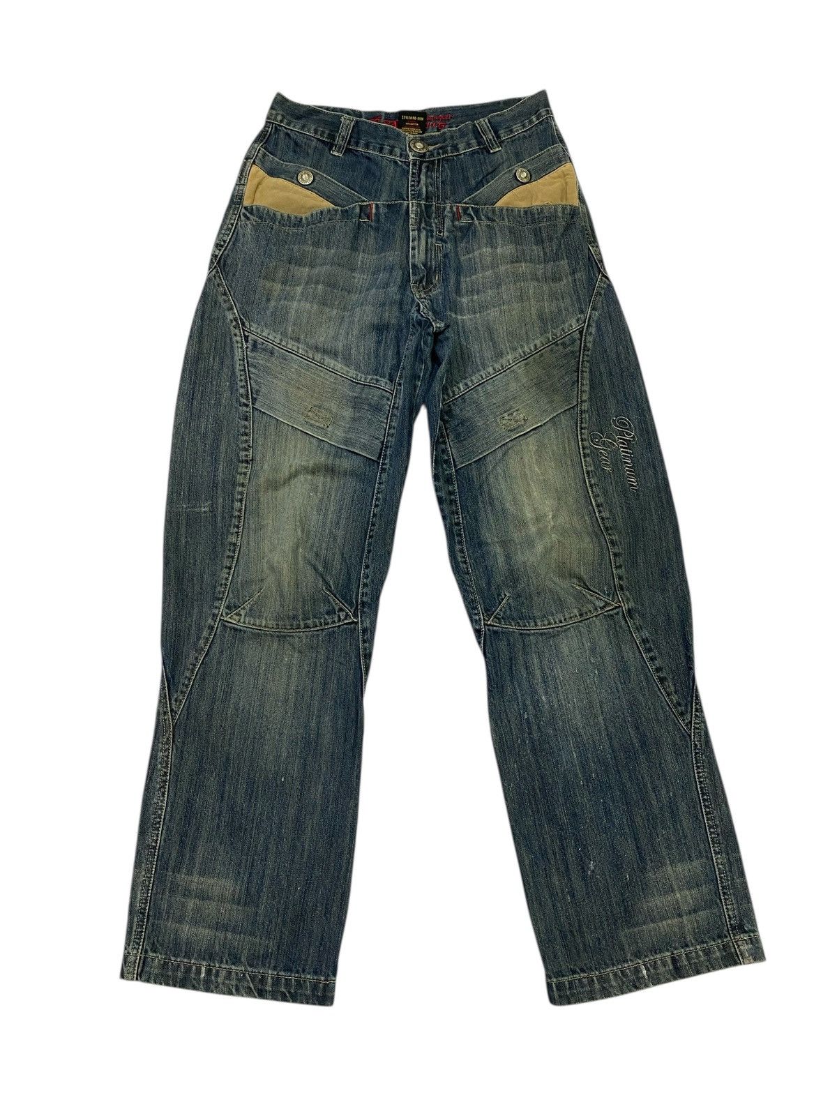 JNCO Japanese brand X Platinum gear baggy jeans Size US 31 - 1 Thumbnail