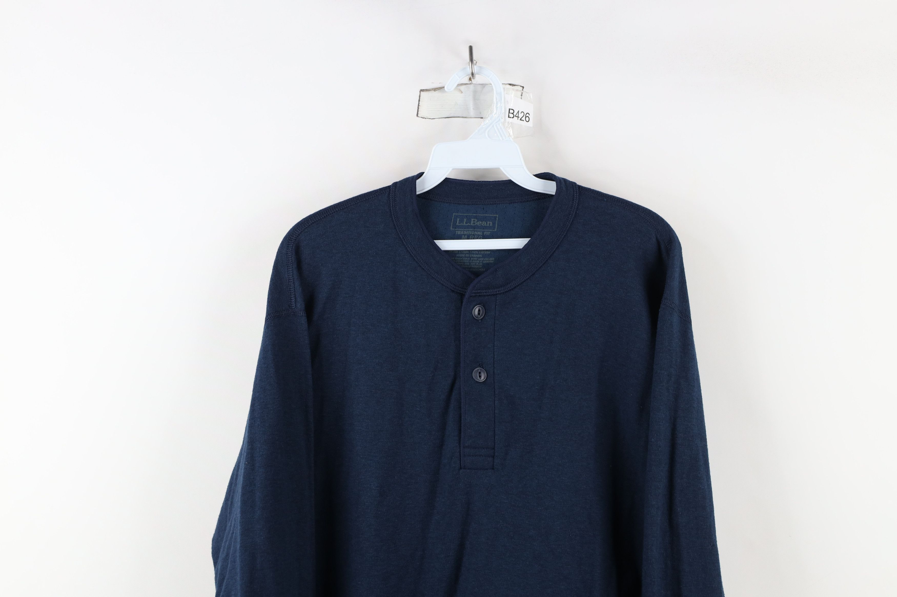 L.L. Bean × Vintage Vintage LL Bean Wool Blend Knit Long Sleeve Henley T-Shirt Size US M / EU 48-50 / 2 - 2 Thumbnail