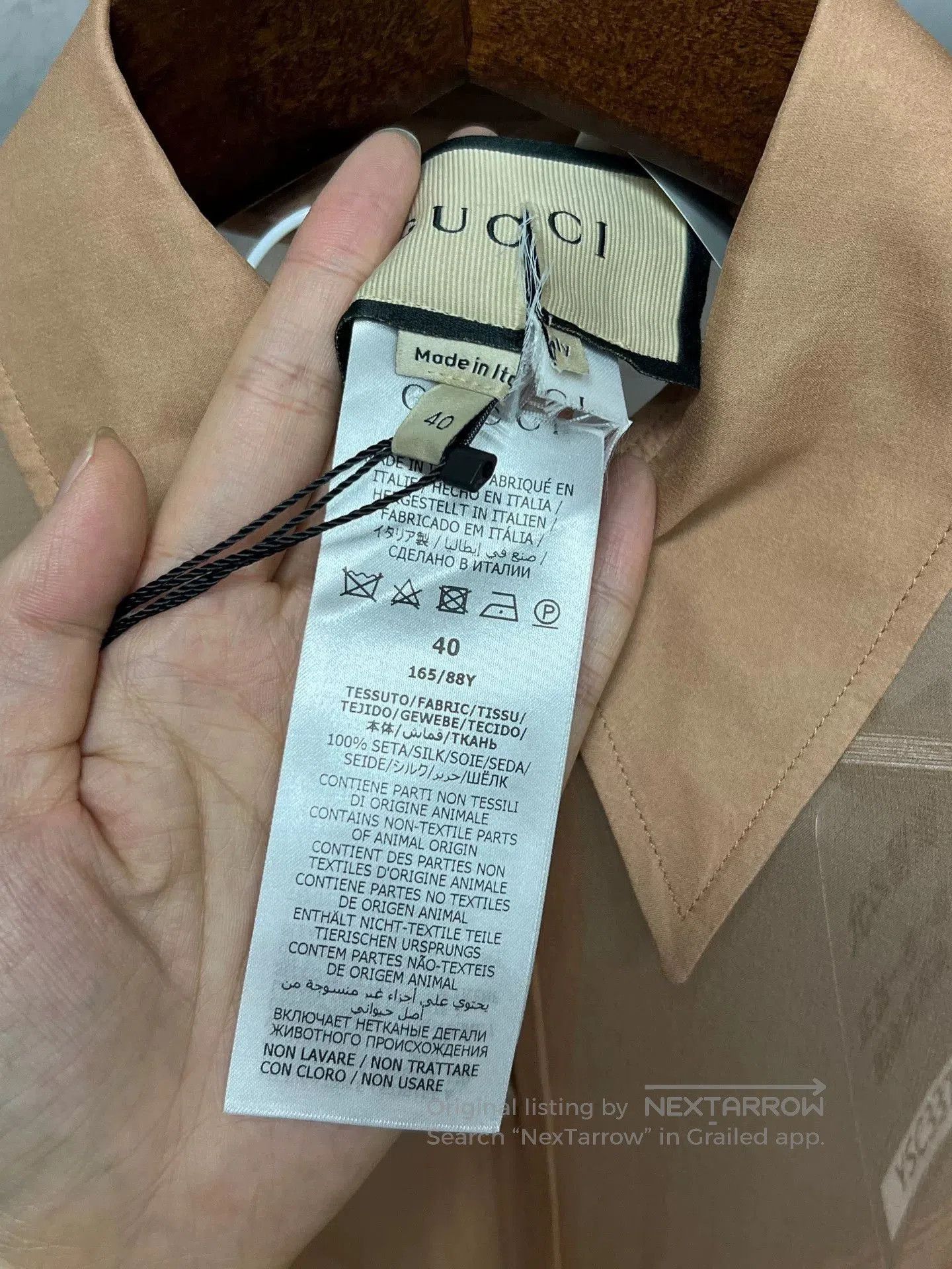 Gucci Gucci Nude Pink Cami Shirt Size 40. Size M / US 6-8 / IT 42-44 - 5 Thumbnail