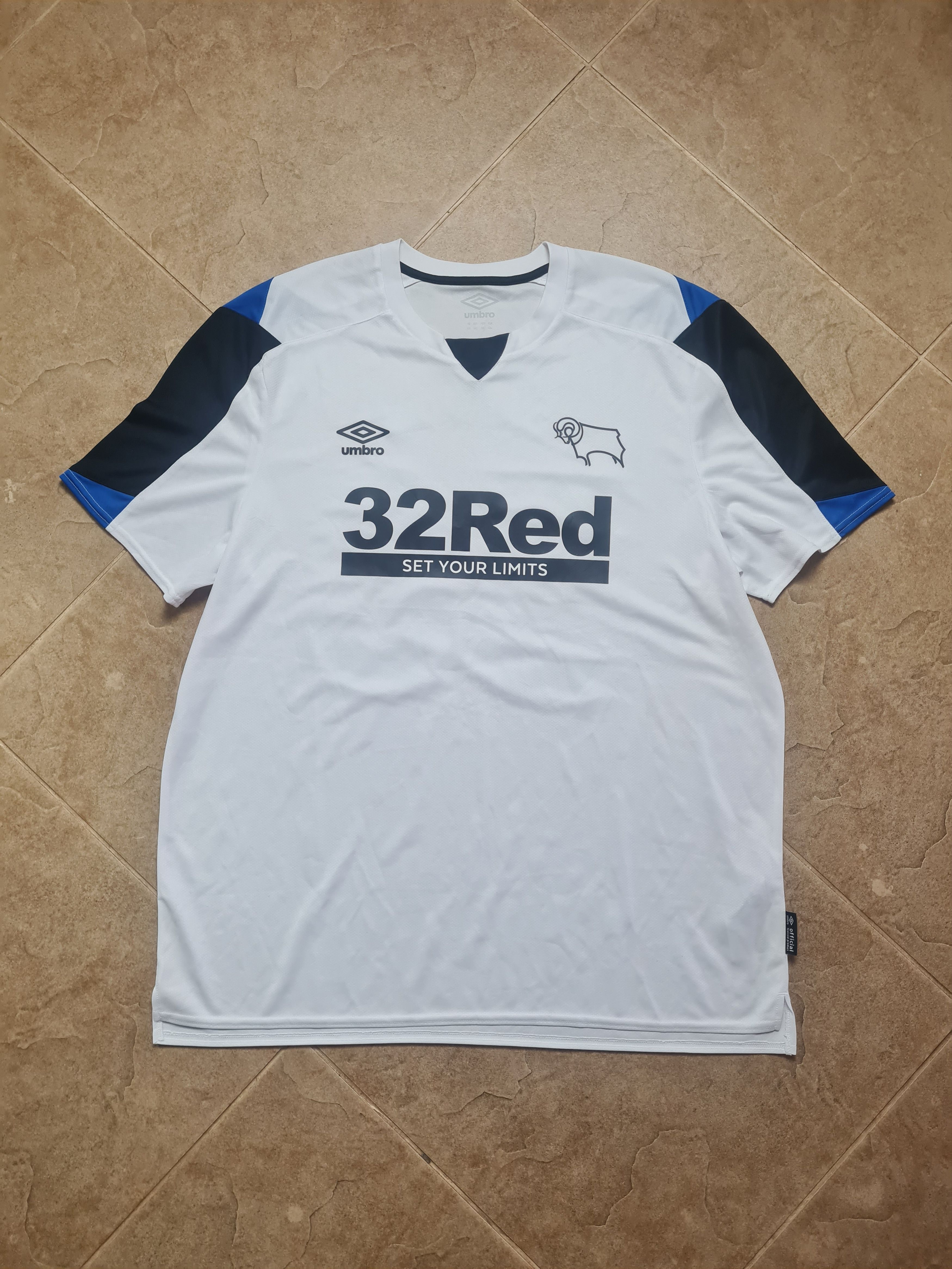 Umbro Soccer Jersey Derby County Football Shirt Umbro #50 Simon Size US XXL / EU 58 / 5 - 5 Thumbnail