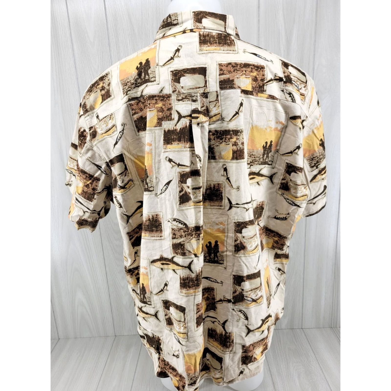 Vintage Woolrich Shirt Adult XL Button Up Pocket Fishing Short Sleeve Mens Size US XL / EU 56 / 4 - 6 Thumbnail