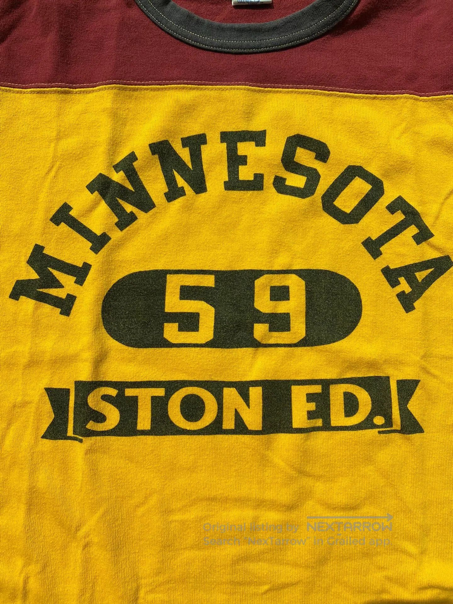 Freewheelers long sleeve yellow minnesota shirt. Size US S / EU 44-46 / 1 - 4 Thumbnail