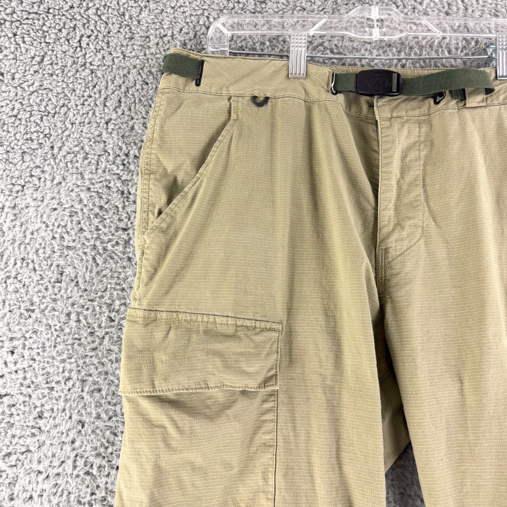 Roark Roark Campover Cargo Pants Mens Size 36 Green Belted Straight Leg Outdoors Hike Size US 36 / EU 52 - 3 Thumbnail