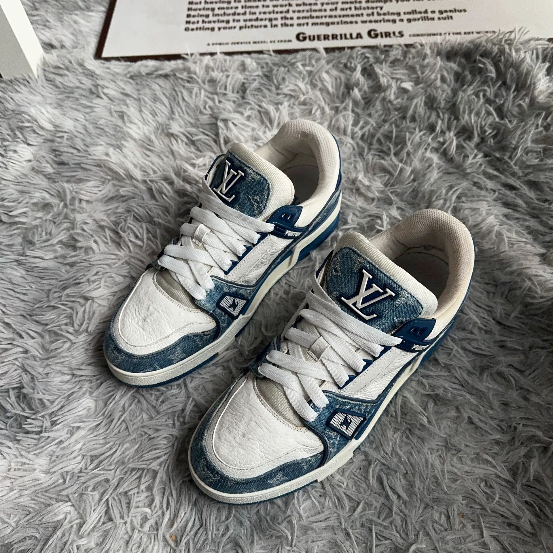 Louis Vuitton Louis Vuitton Training Denim Blue Lowtop Sneakers 7.5 Men Size US 7.5 / EU 40-41 - 1 Thumbnail