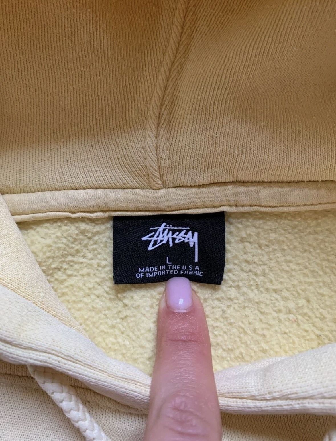 Japanese Brand × Vintage Vintage 90s Hoodie Stussy made in the USA size Medium Size US M / EU 48-50 / 2 - 4 Thumbnail
