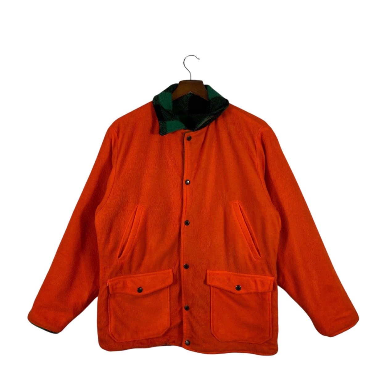 Japanese Brand Vintage 90s Codet Plaid Reversible Wool Button Jacket Size US M / EU 48-50 / 2 - 15 Thumbnail