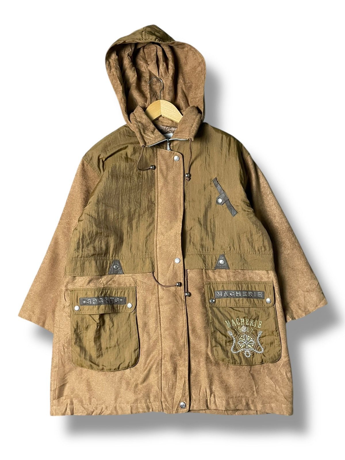 Japanese Brand × Other × Vintage MACHERIE Japanese Brand Hooded Jumper Coat (134) Size US S / EU 44-46 / 1 - 1 Thumbnail