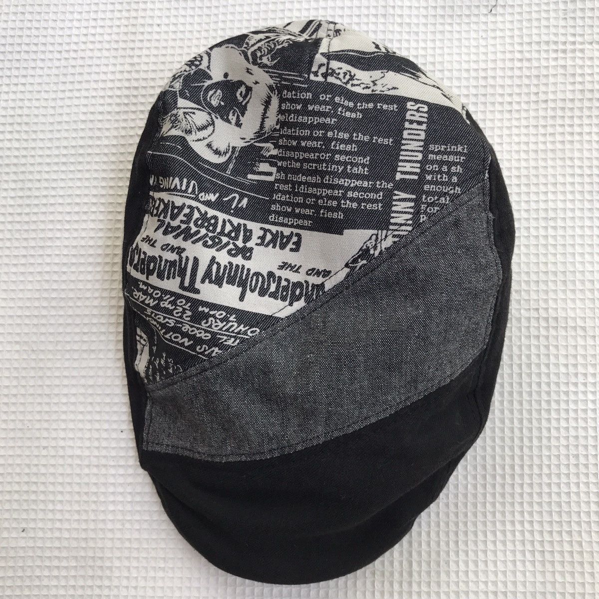 If Six Was Nine × Japanese Brand × Le Grande Bleu (L.G.B.) 🔥Sick Y2K style patch work Flat Cap Size ONE SIZE - 8 Thumbnail