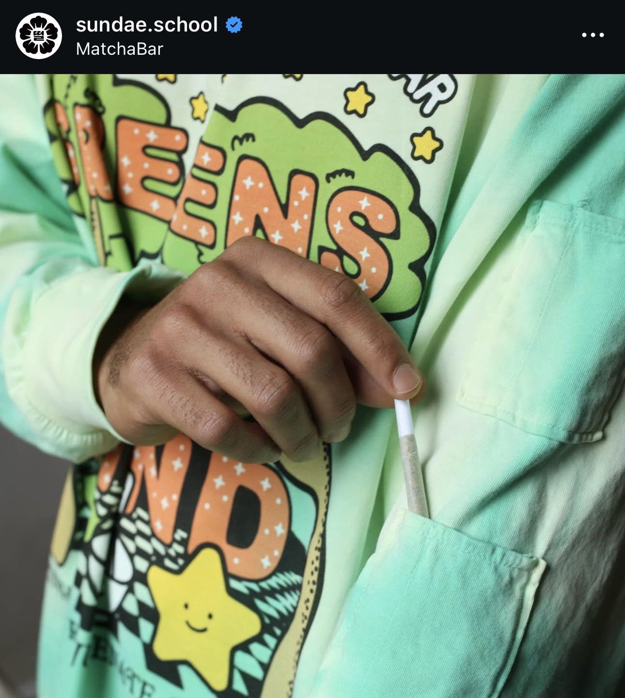 Sundae School Sundae School x MatchaBar RARE Collaboration Sweatshirt Size US L / EU 52-54 / 3 - 6 Thumbnail