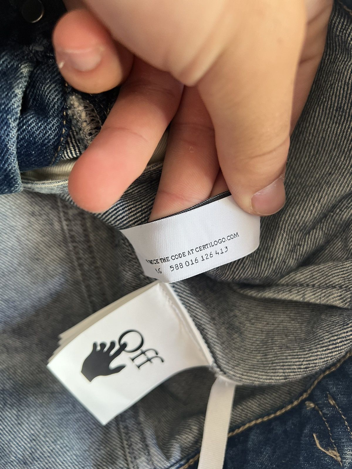 Off-White Off white denim jacket Size US XS / EU 42 / 0 - 17 Thumbnail