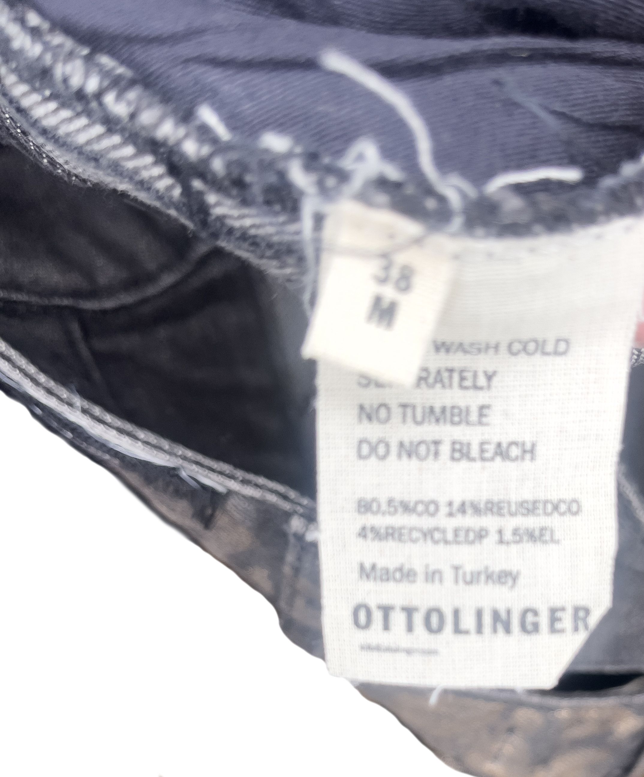 Ottolinger Ottolinger Black & Gold Loose Wrap Jeans Size US 38 / EU 54 - 4 Thumbnail