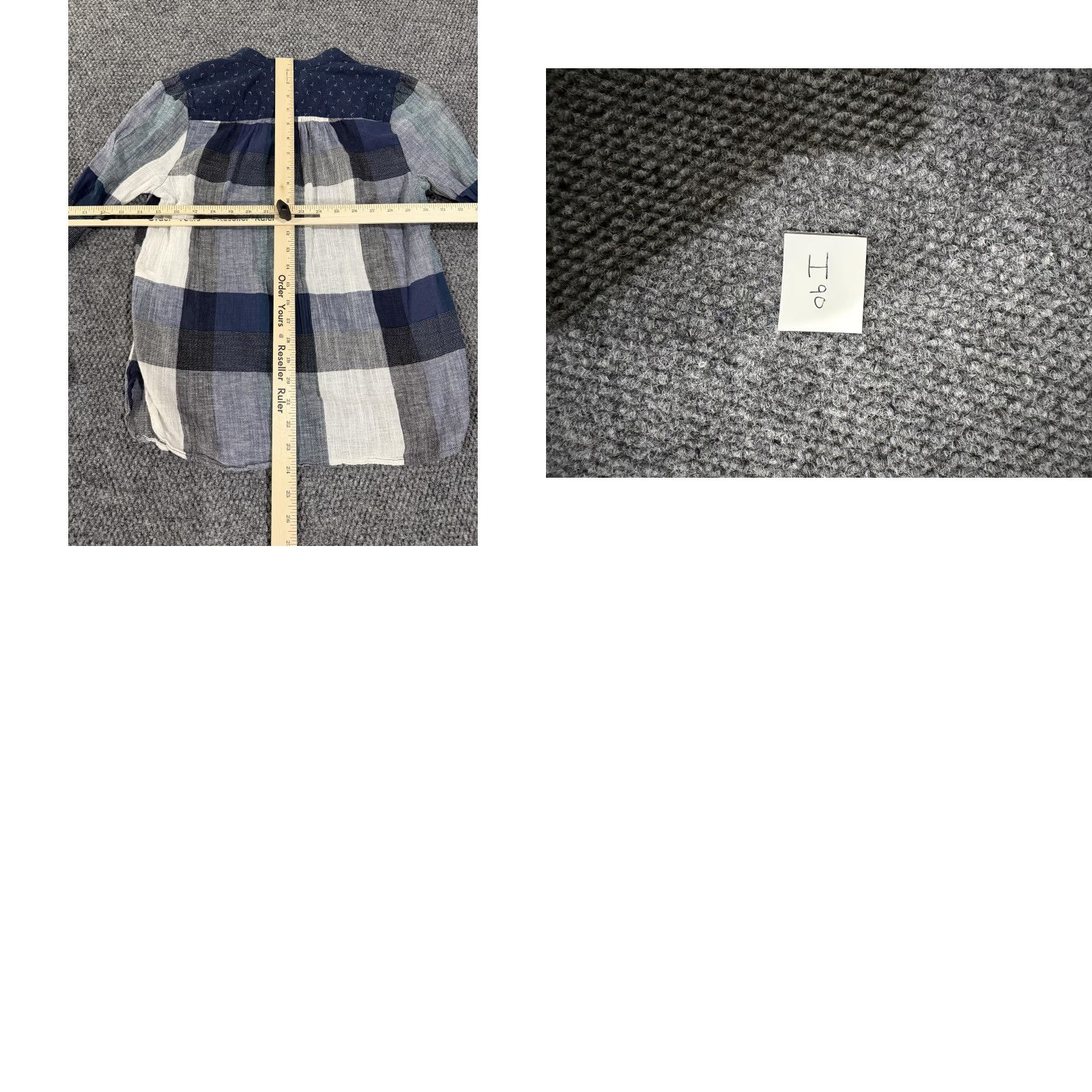 Lucky Brand Lucky Brand Shirt Womens XS Blue Plaid Patchwork Henley Long Sleeve Tunic Top Size XS / US 0-2 / IT 36-38 - 8 Thumbnail