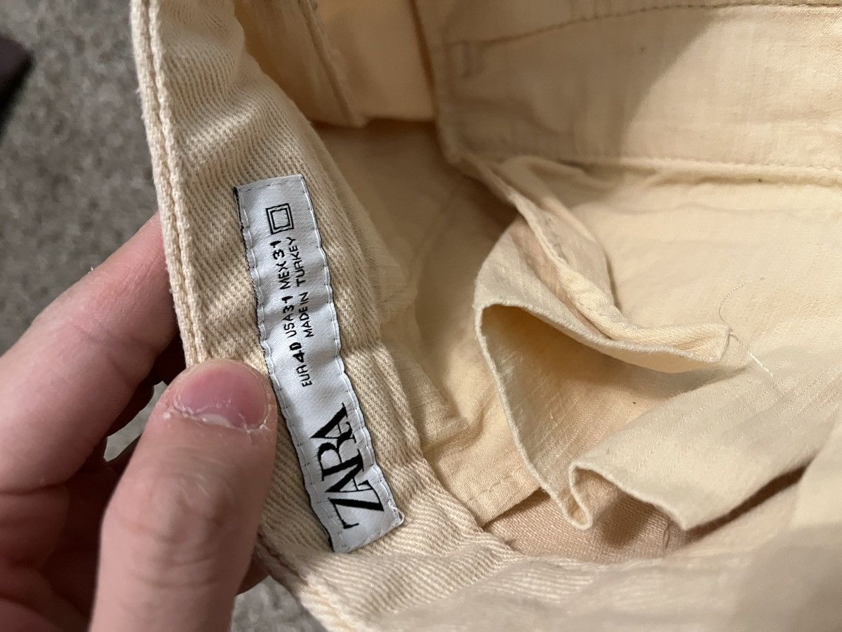 Zara Zara Carrot Pants Cream Color Size US 31 - 4 Thumbnail