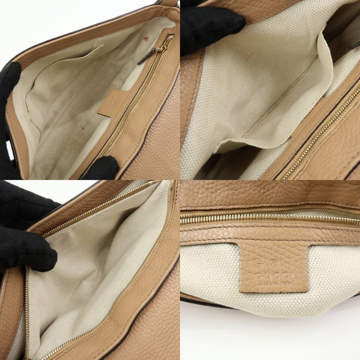 Gucci Gucci Soho Chain Shoulder Bag Calfskin Tan Size ONE SIZE - 7 Thumbnail