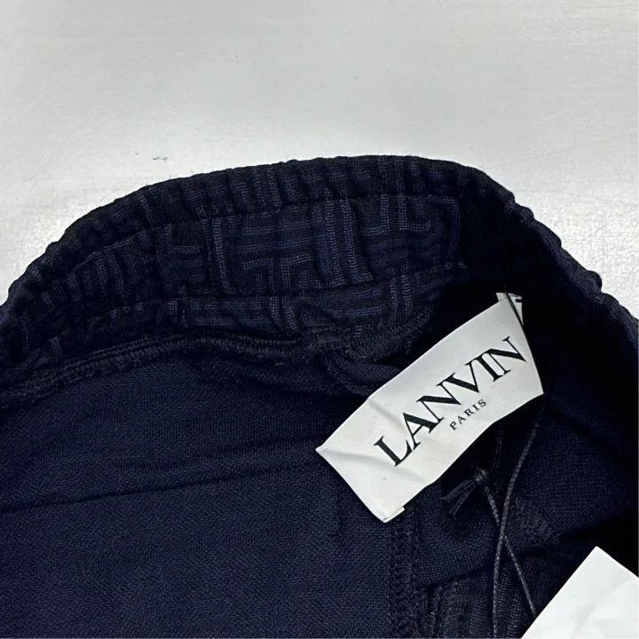 Lanvin Lanvin Patterned Black Casual Loose Pants -2508 Size US 44 / EU 60 - 2 Thumbnail