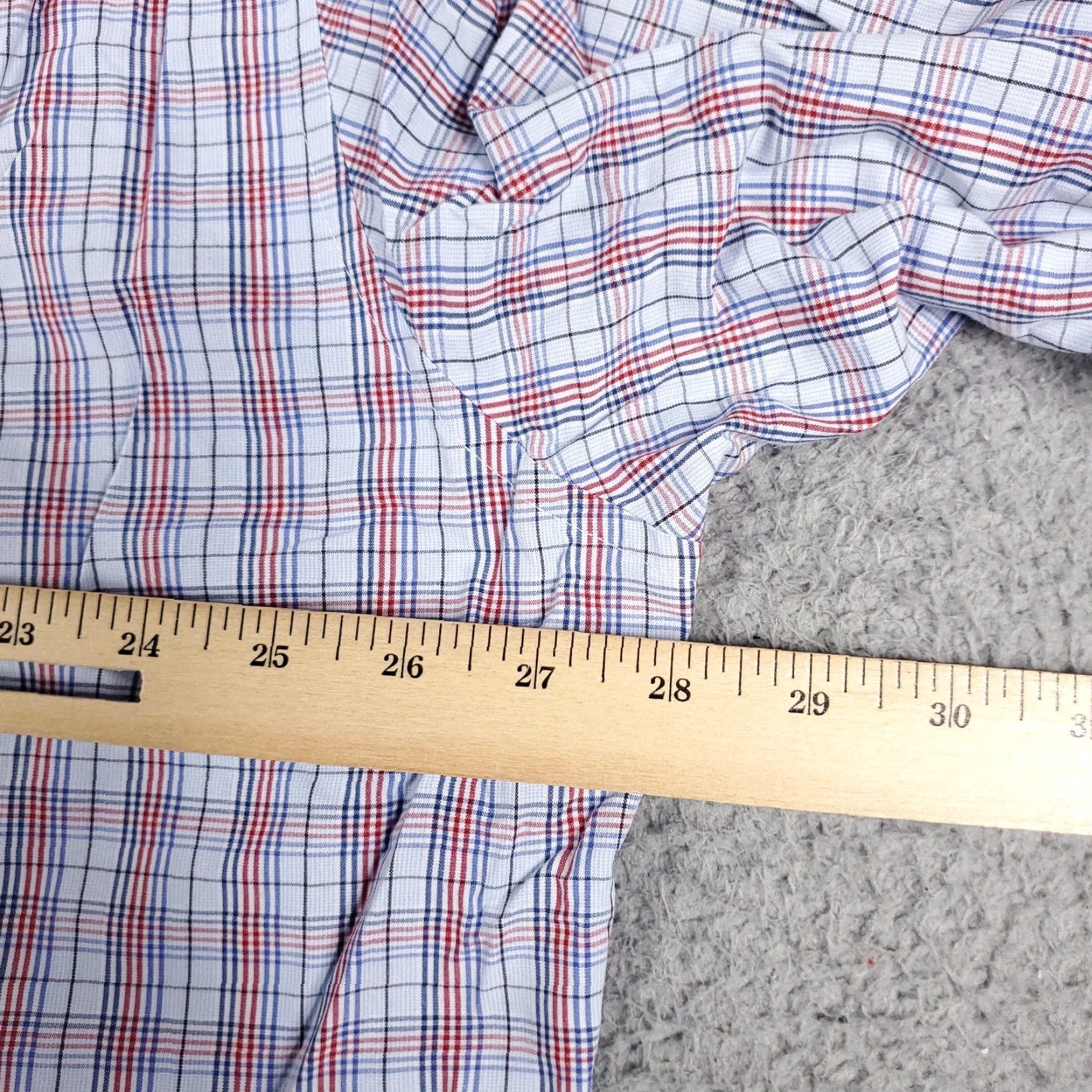 Nautica Nautica Shirt Mens 2XL Blue Plaid Casual Button Up Long Sleeve Size US XXL / EU 58 / 5 - 6 Thumbnail