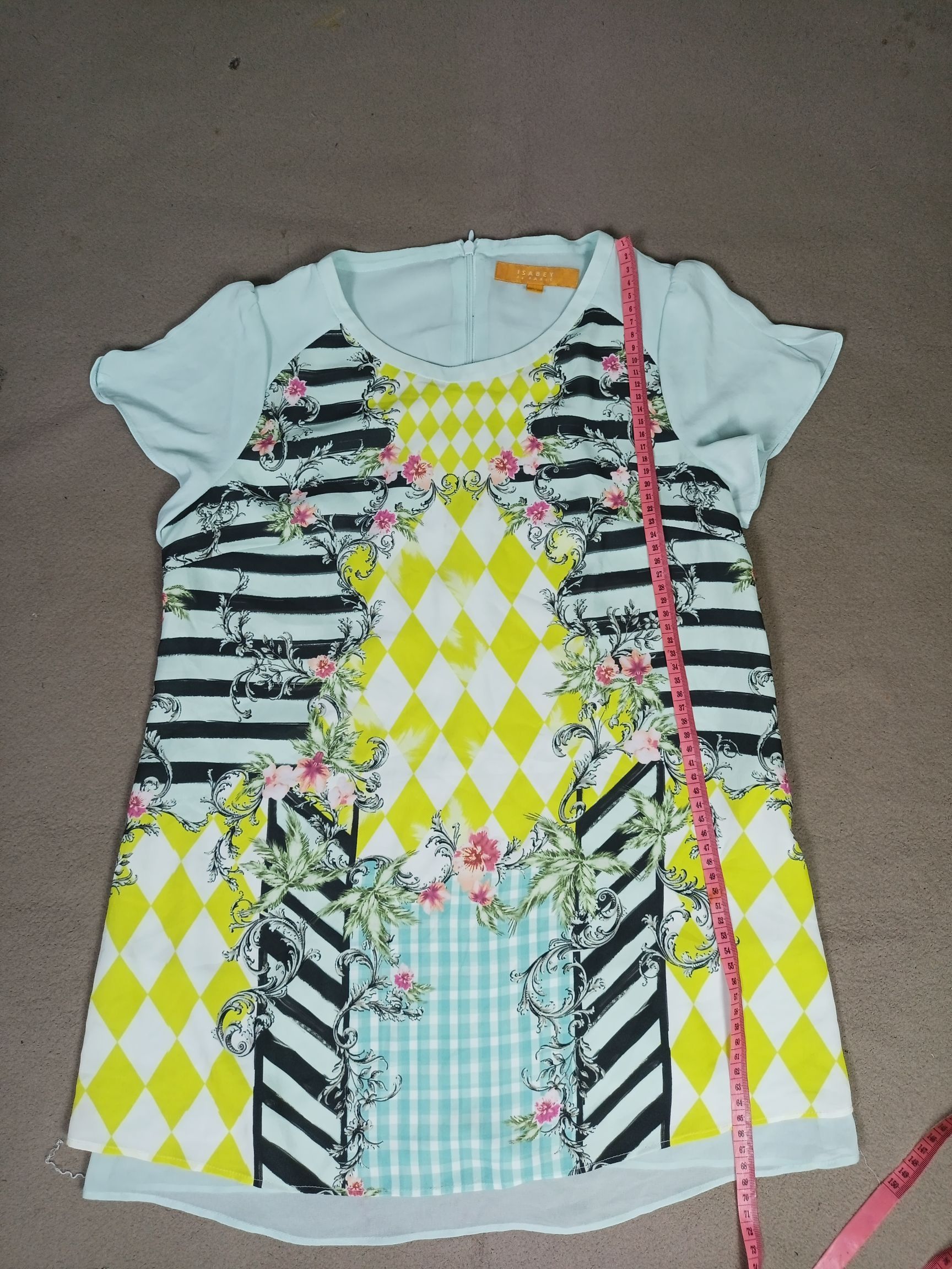 Other ISABEY DE PARIS Women's Dress Multicolor Floral Print Size XS / US 0-2 / IT 36-38 - 5 Thumbnail