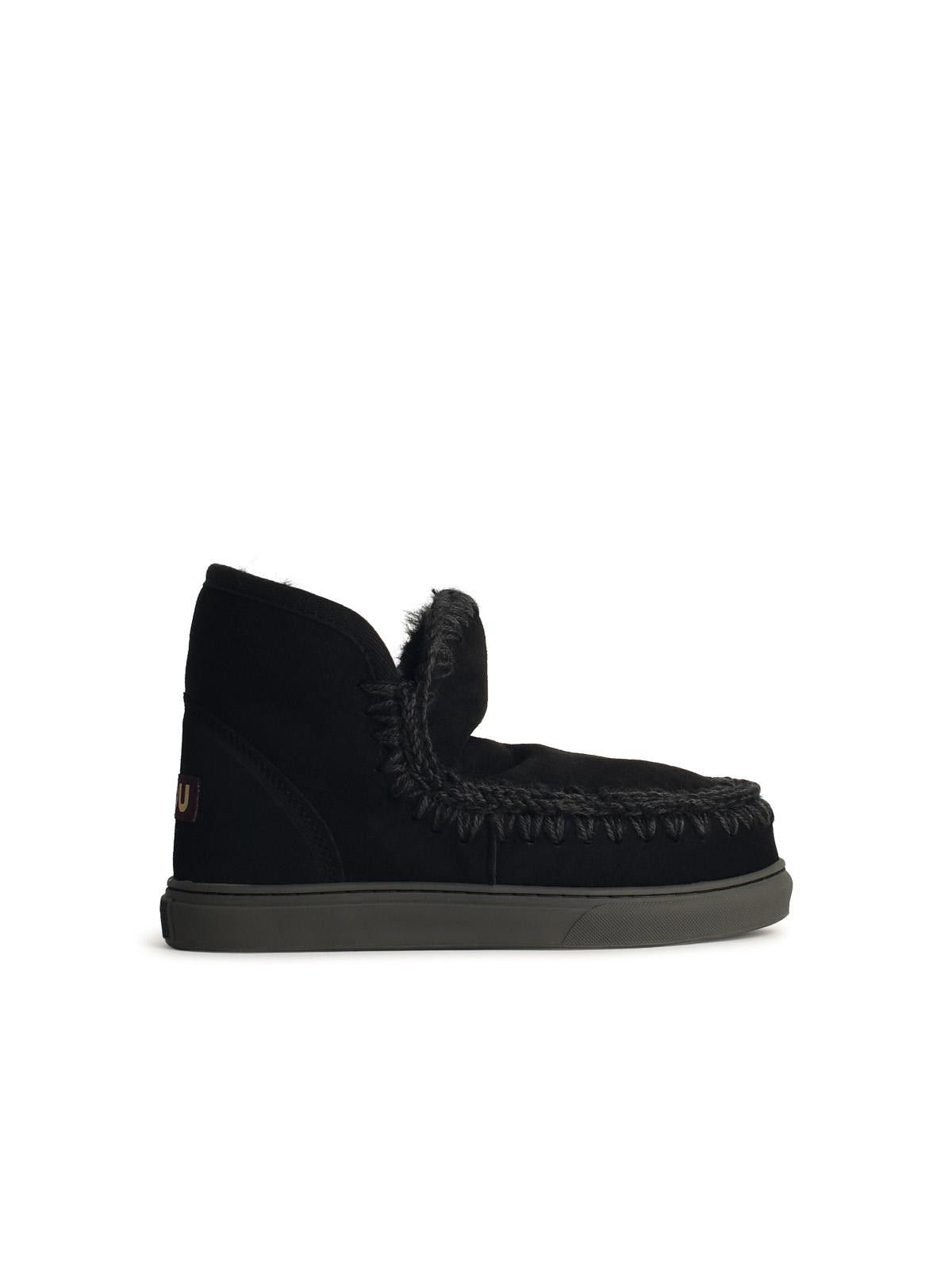 Mou MOU Eskimo 'Sneaker' In Black Leather Size US 8 / IT 38 - 1 Thumbnail