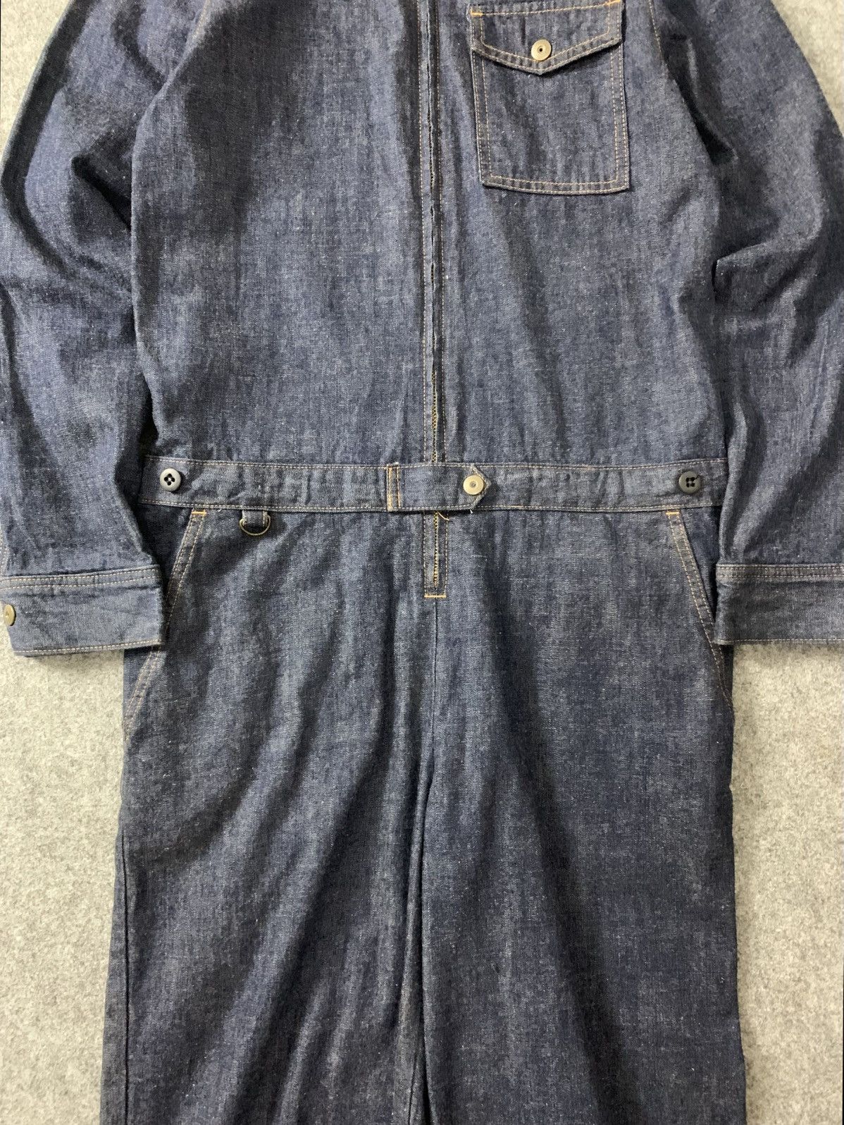 Japanese Brand × Vintage Rare Navy 'Et Beige' Overall Size US 32 / EU 48 - 2 Thumbnail