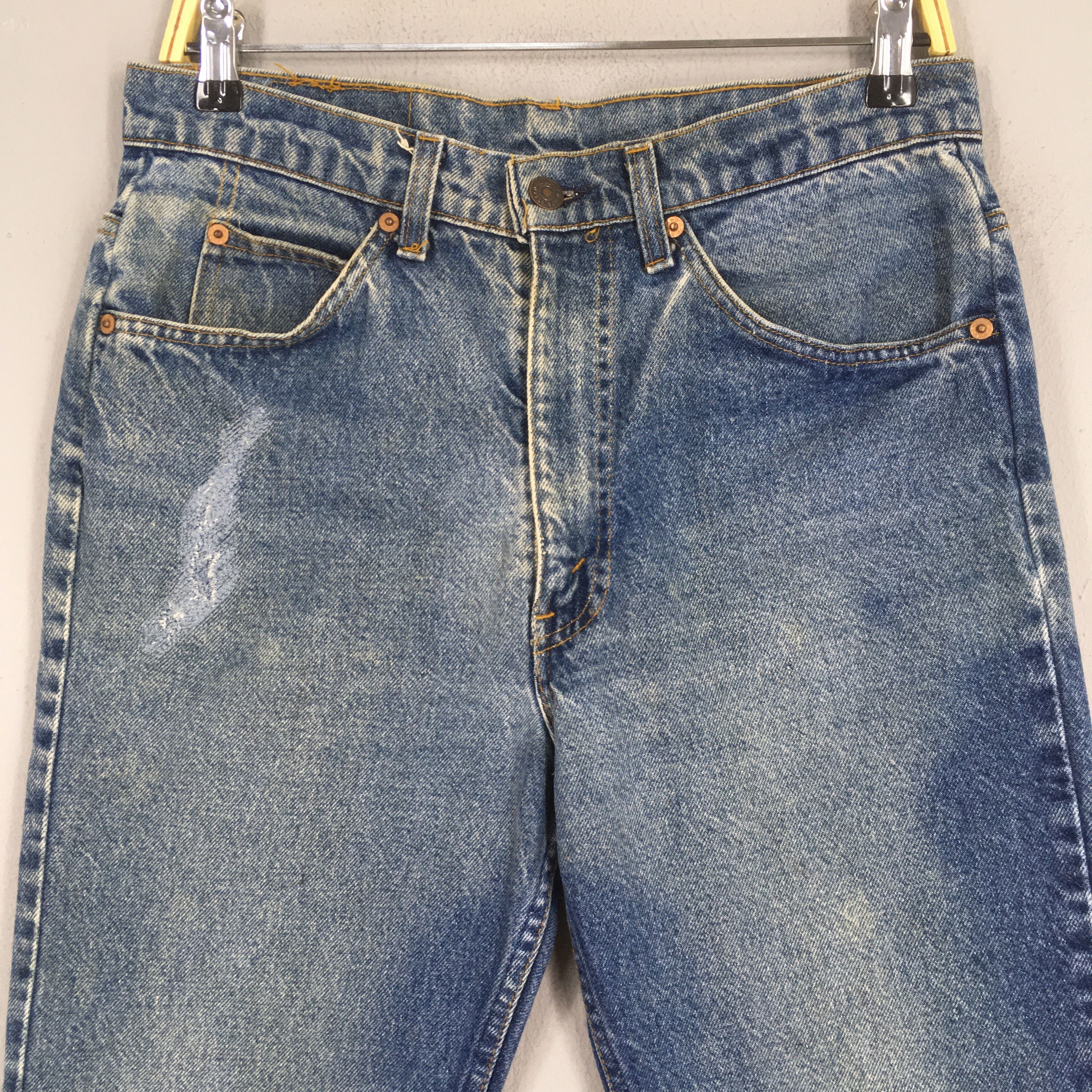 Levi's ize 30x31.5 Vintage Levi's Bootcut Flared Orange Tab Jeans Size US 30 / EU 46 - 2 Thumbnail