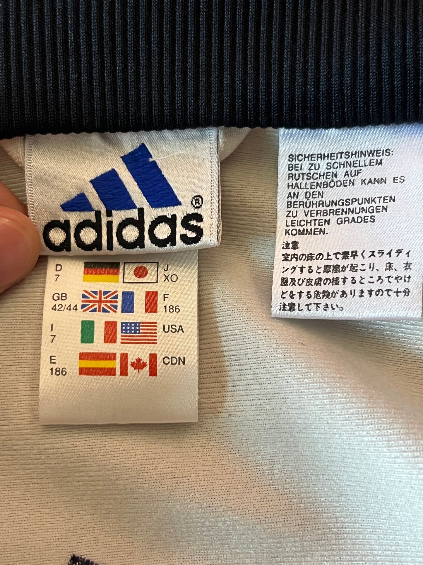 Adidas × Vintage 90s Adidas Back Logo Vintage Men's Track Jacket - XL Size US XL / EU 56 / 4 - 4 Thumbnail