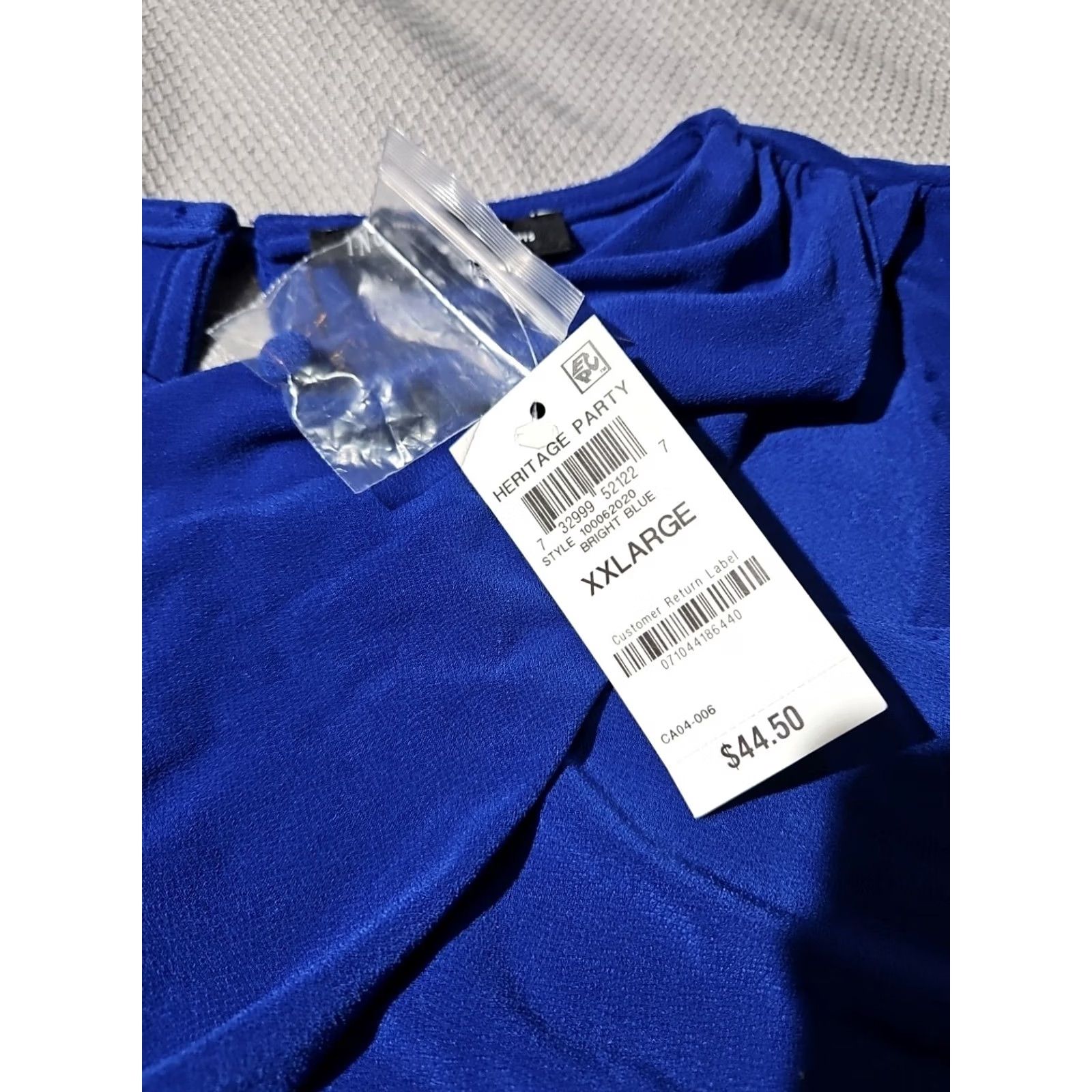 Vintage NWT INC International Concepts Shirt Womens XXL 2XL Blue Wrap Ruched Top Vest? Size XXL / US 16-18 / IT 52-54 - 6 Thumbnail