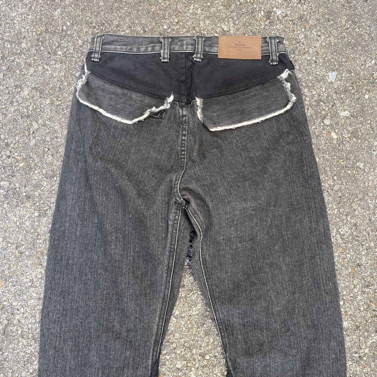 If Six Was Nine × Japanese Brand Kyoto Temas Collective Works Jeans Punk Style Denim Grunge Size US 27 - 11 Thumbnail