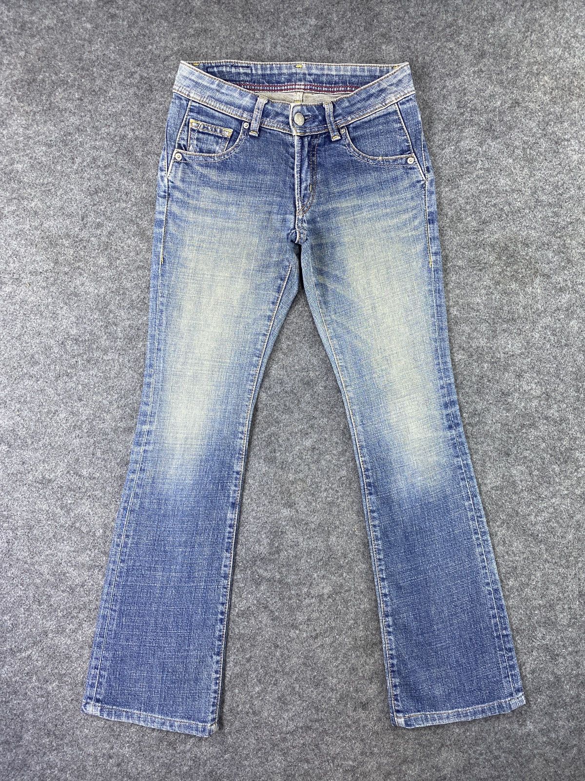 Japanese Brand Bobson Queen Low Blue Wash Jeans - J1125 Size 27" / US 4 / IT 40 - 1 Thumbnail