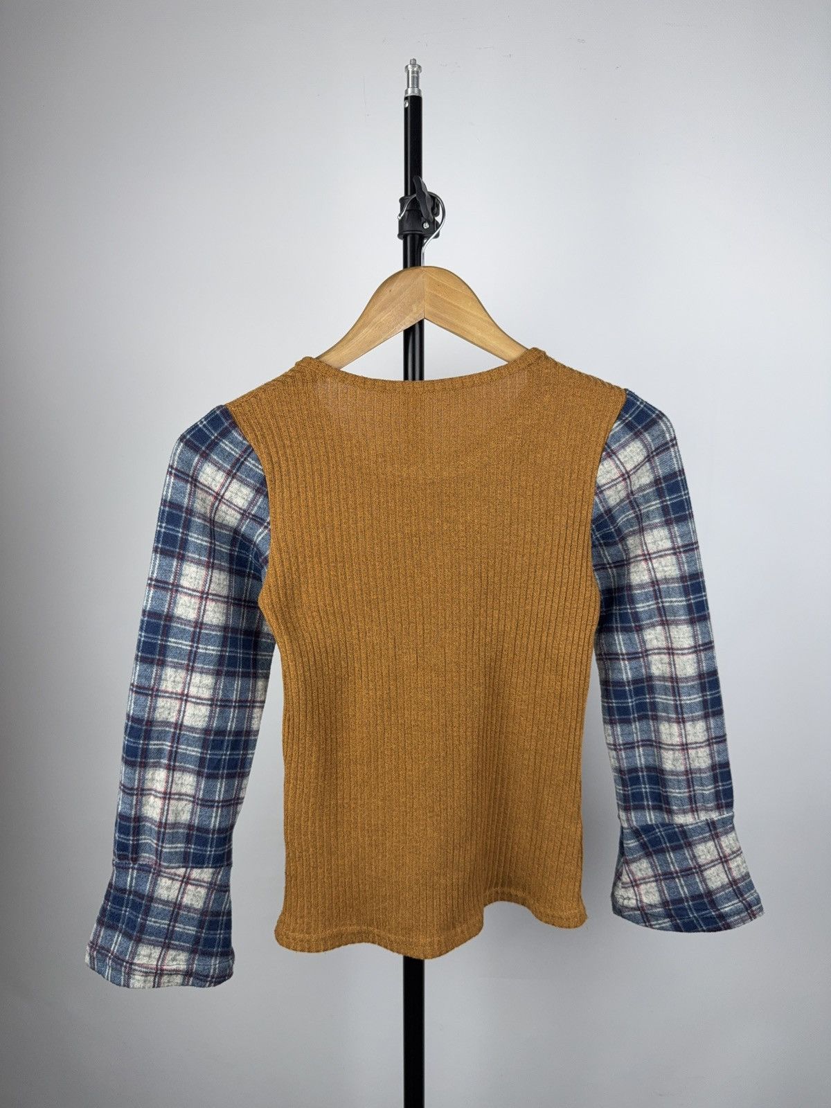 Adidas Y2K Adidas Rhinestone Knit Top Flannel Sleeve Remix Size S / US 4 / IT 40 - 5 Thumbnail