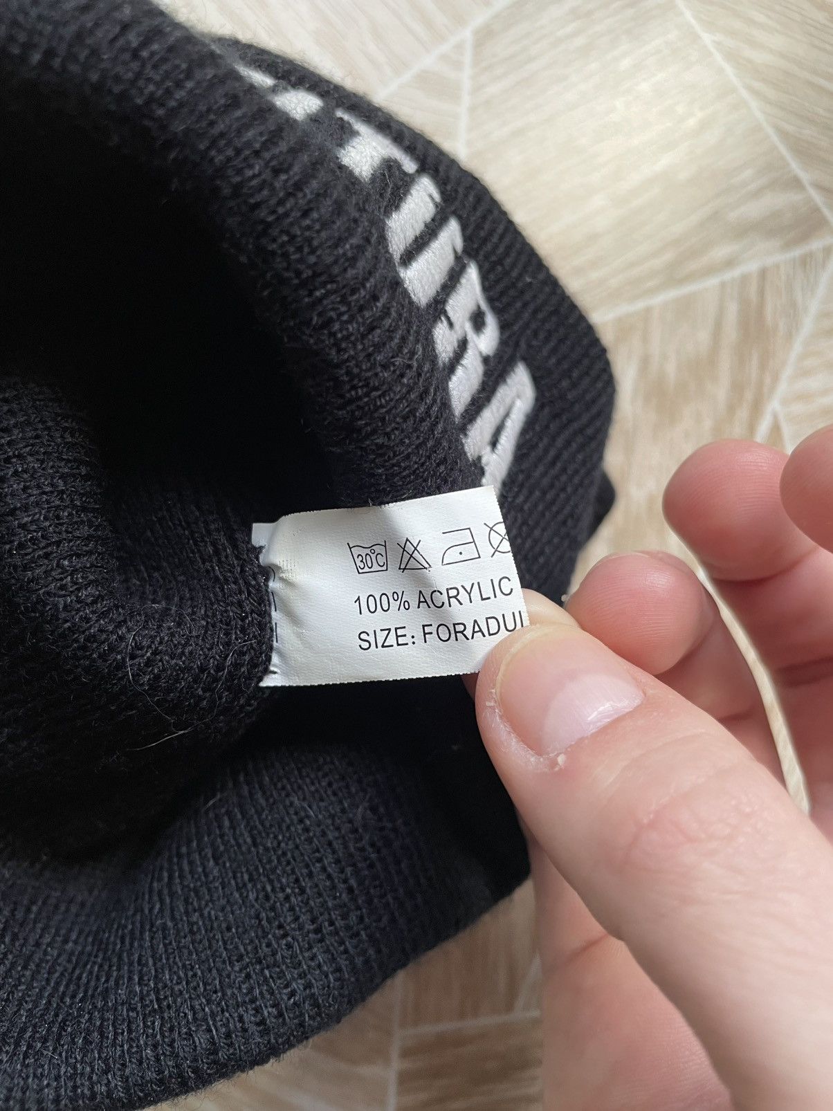 Band Tees × Vintage 90s Y2K Sepultura Logo Metal Band Beanie Hat Black Size ONE SIZE - 3 Thumbnail
