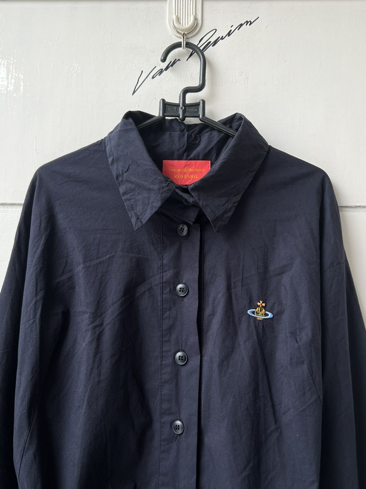 Vivienne Westwood VIVIENNE WESTWOOD Asymetrical Navy Shirt Size S / US 4 / IT 40 - 3 Thumbnail
