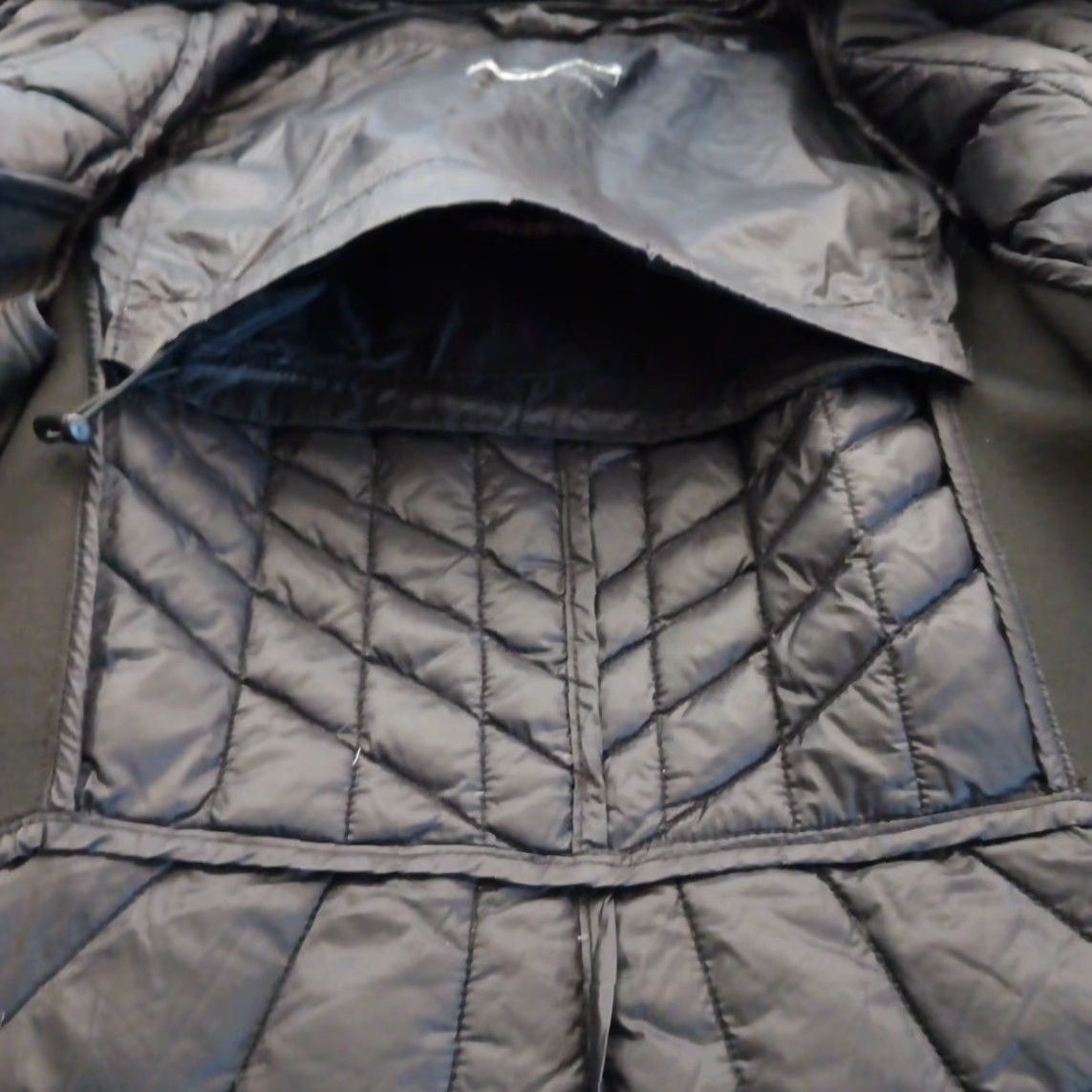 Vintage Bernardo Jacket Womens XS Black Gray Quilted Down Hooded Packable Size XS / US 0-2 / IT 36-38 - 6 Thumbnail