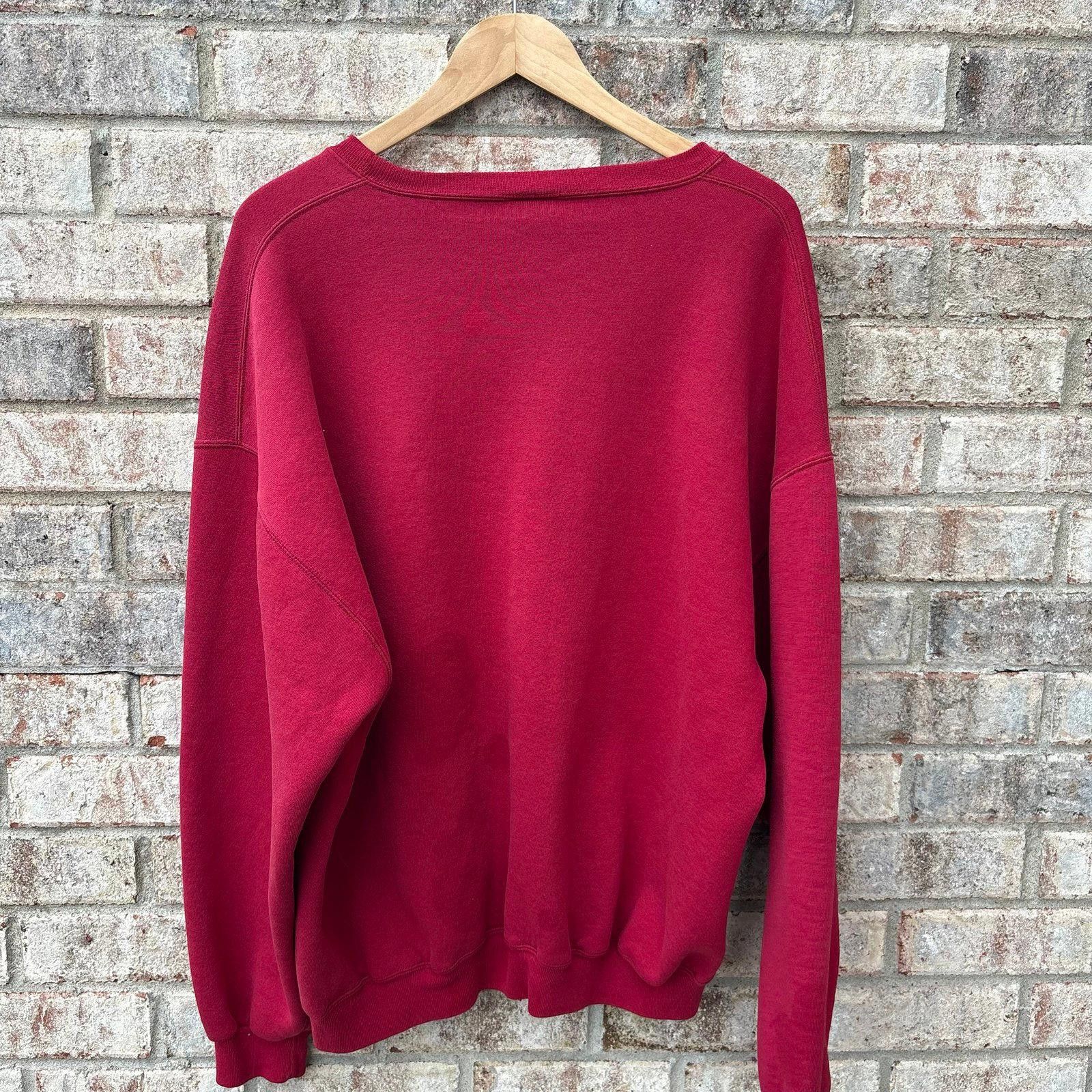 Russell Athletic Vintage red Russell Sweatshirt crewneck Size US XL / EU 56 / 4 - 4 Thumbnail