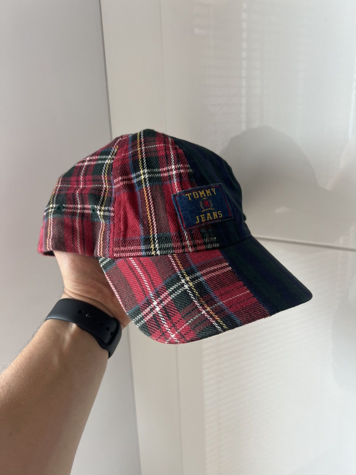 Tommy Hilfiger ‼️Tommy Hilfiger Vintage Double Flanel Wool Style Cap Leather Size ONE SIZE - 1 Thumbnail